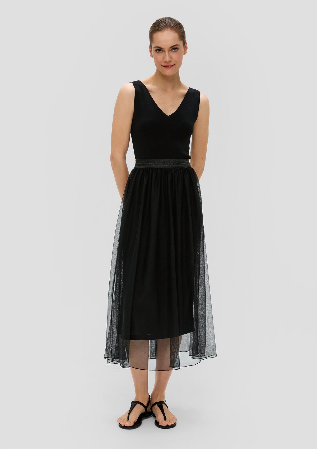 s.Oliver Tulle skirt with an elasticated waistband