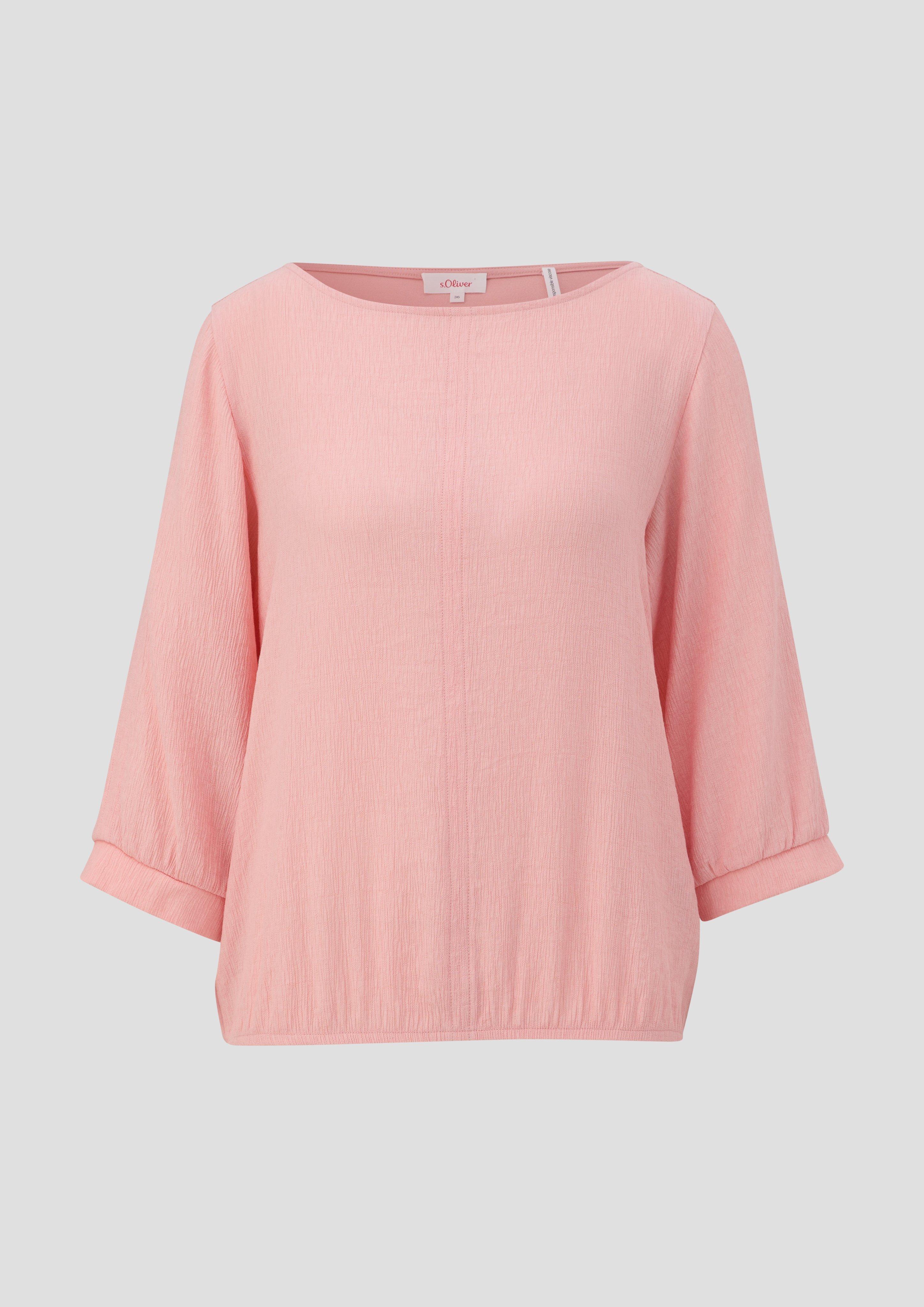 s.Oliver - Crêpeshirt aus Viskosemix, Damen, Rosa