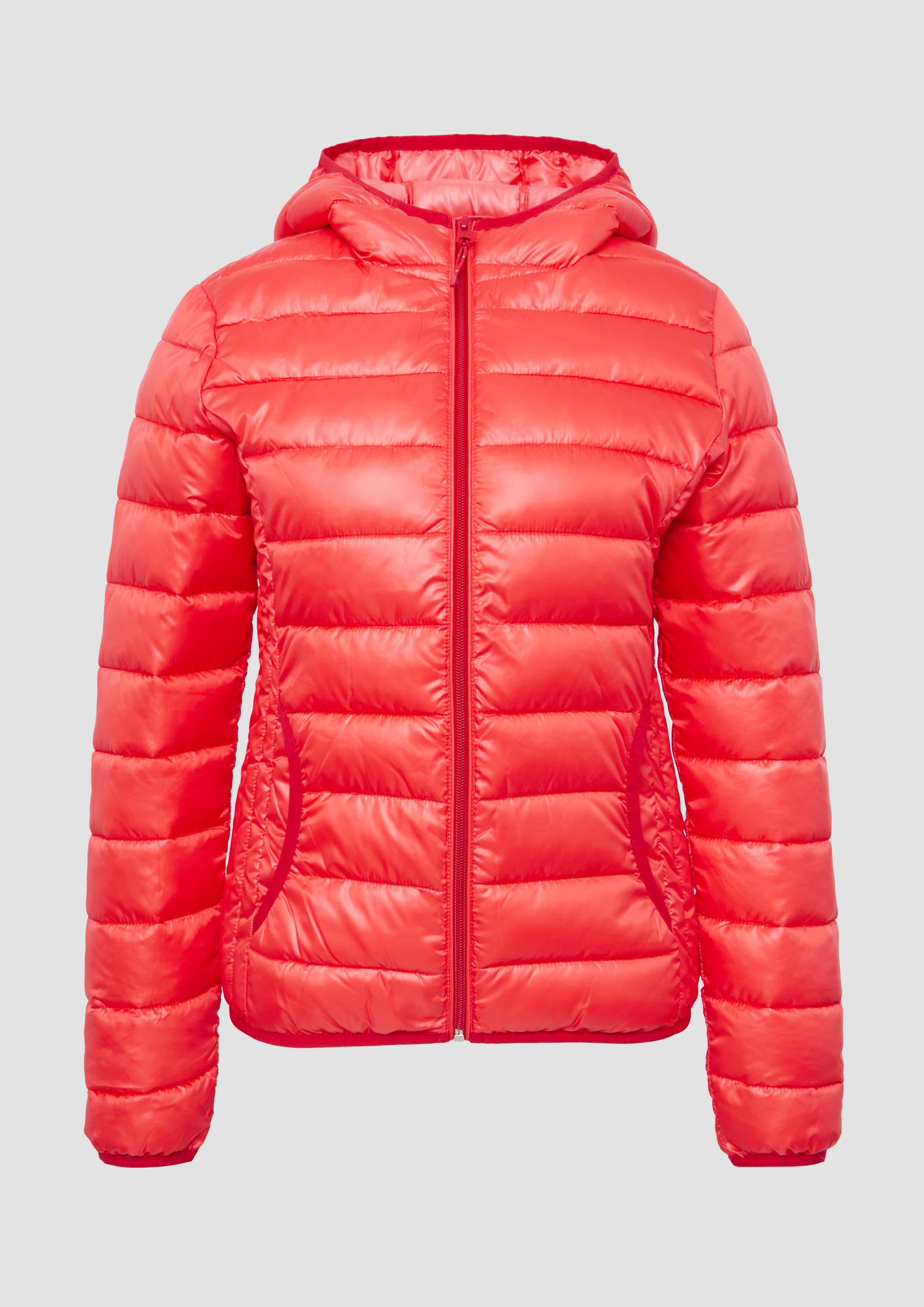 QS - Steppjacke mit Kapuze, Damen, rot