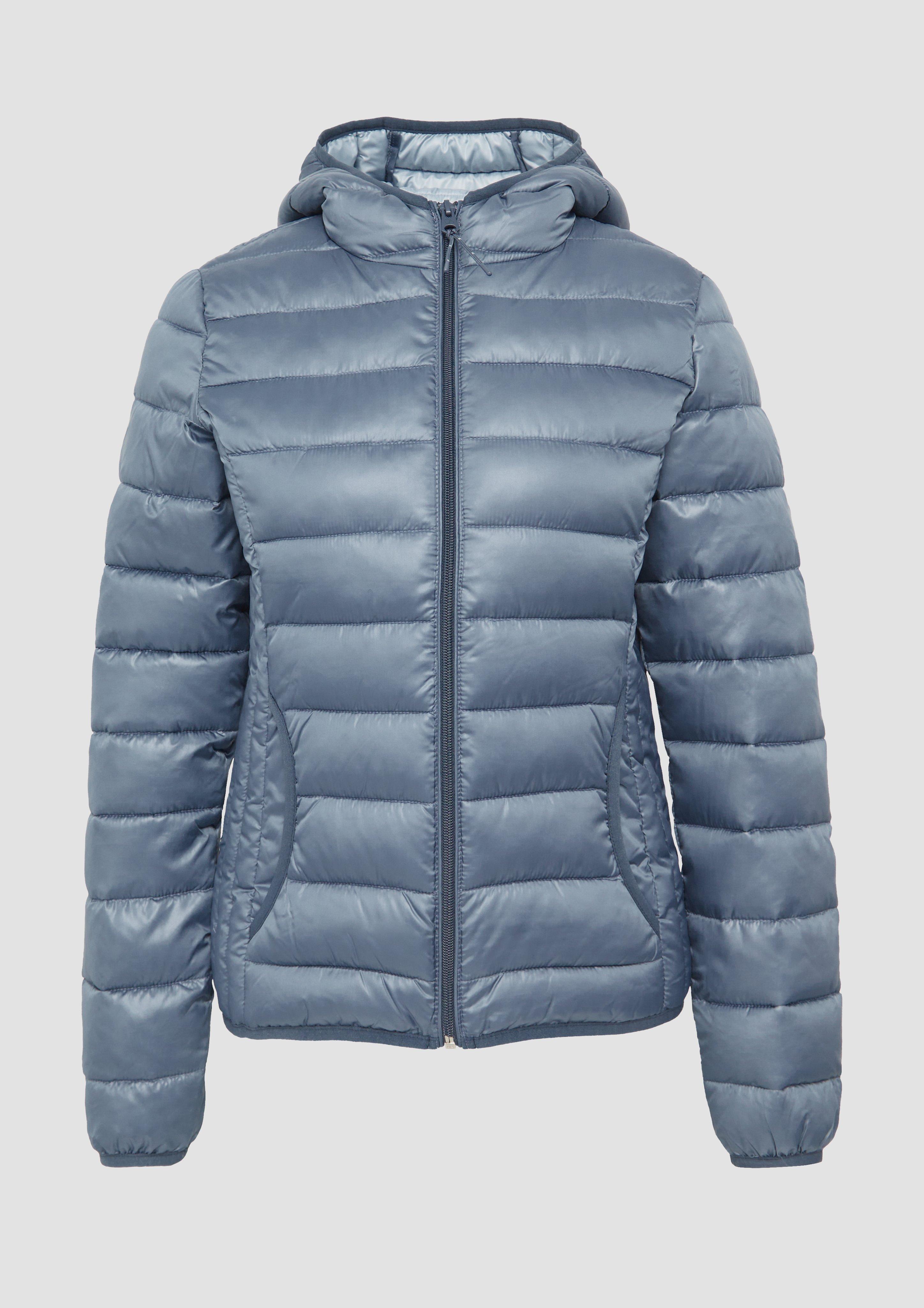 QS - Steppjacke mit Kapuze, Damen, blau