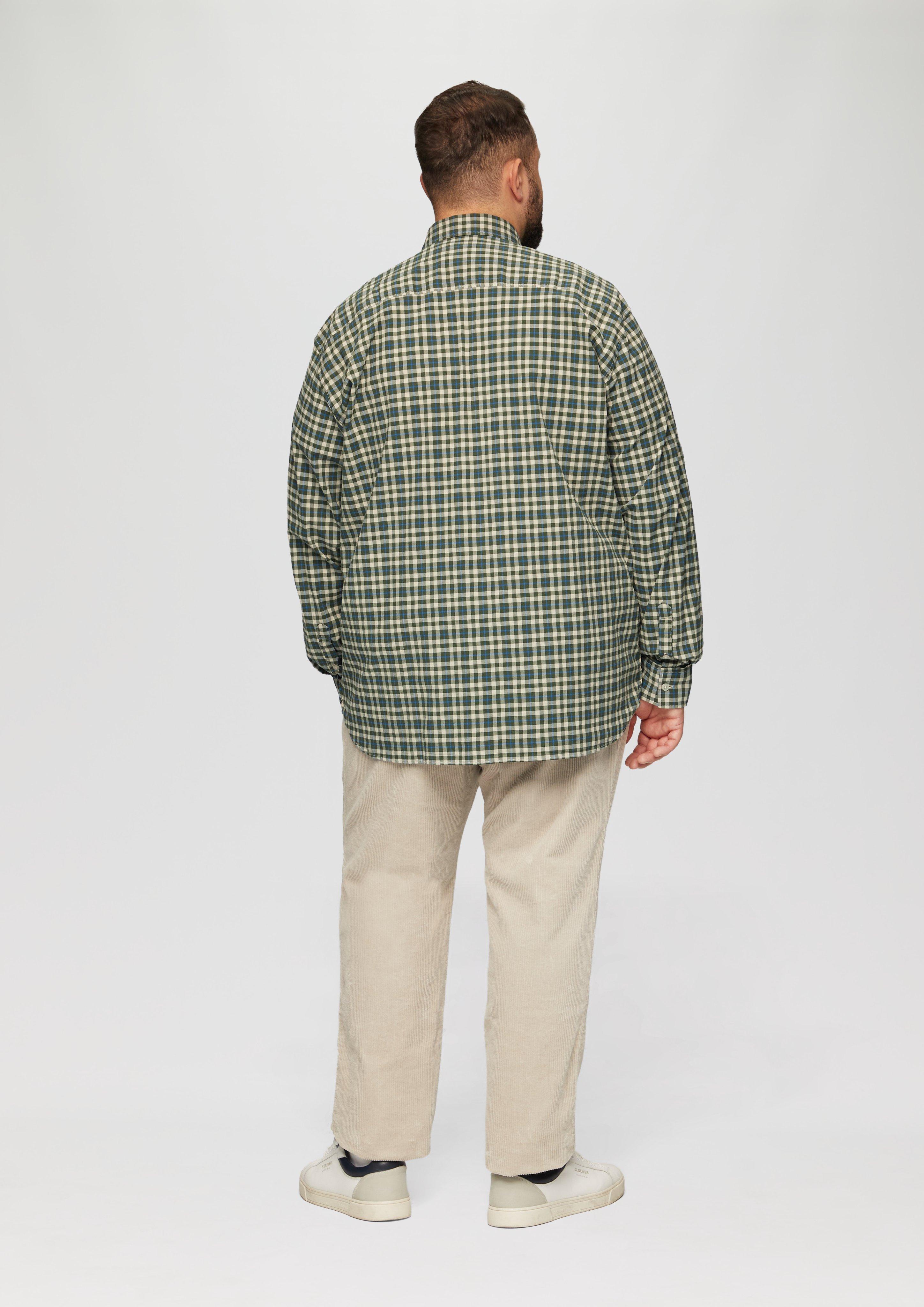 S.Oliver Hemd mit Button-Down-Kragen aus Baumwollstretch