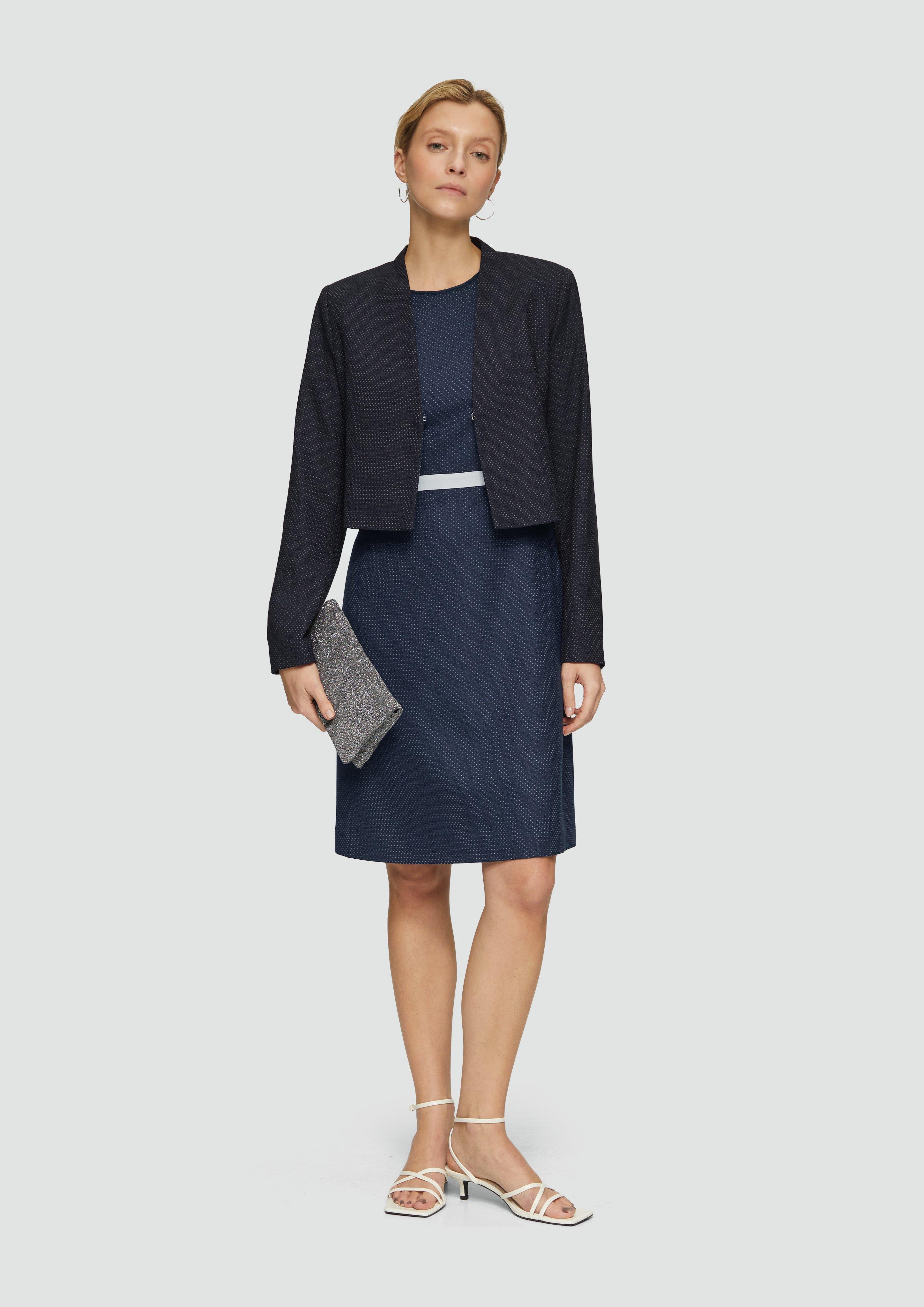 Fein gepunkteter Kurzblazer - navy | s.Oliver