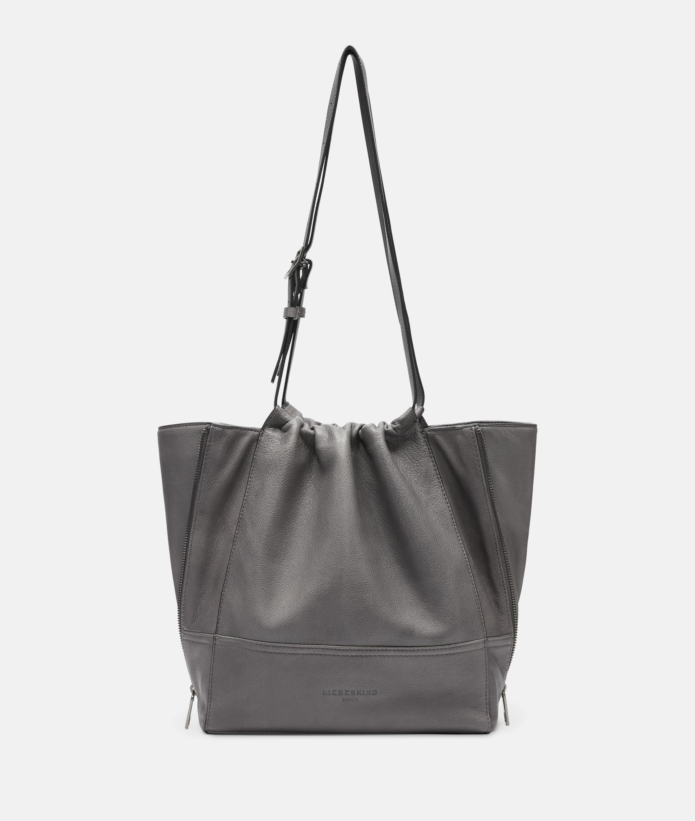 Liebeskind Berlin - Shopper aus Yak-Leder -  grau
