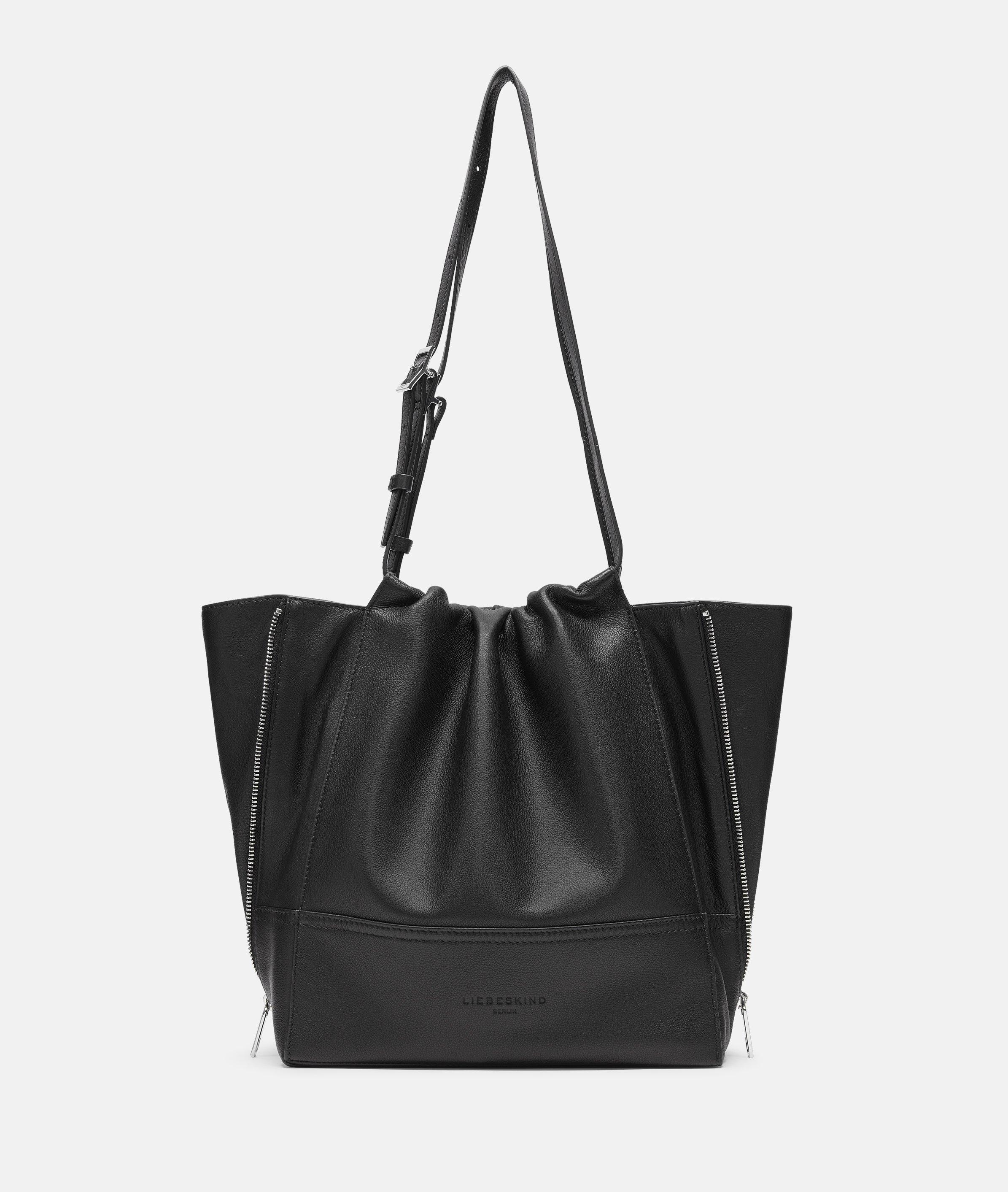 Liebeskind Berlin - Shopper aus Yak-Leder -  schwarz