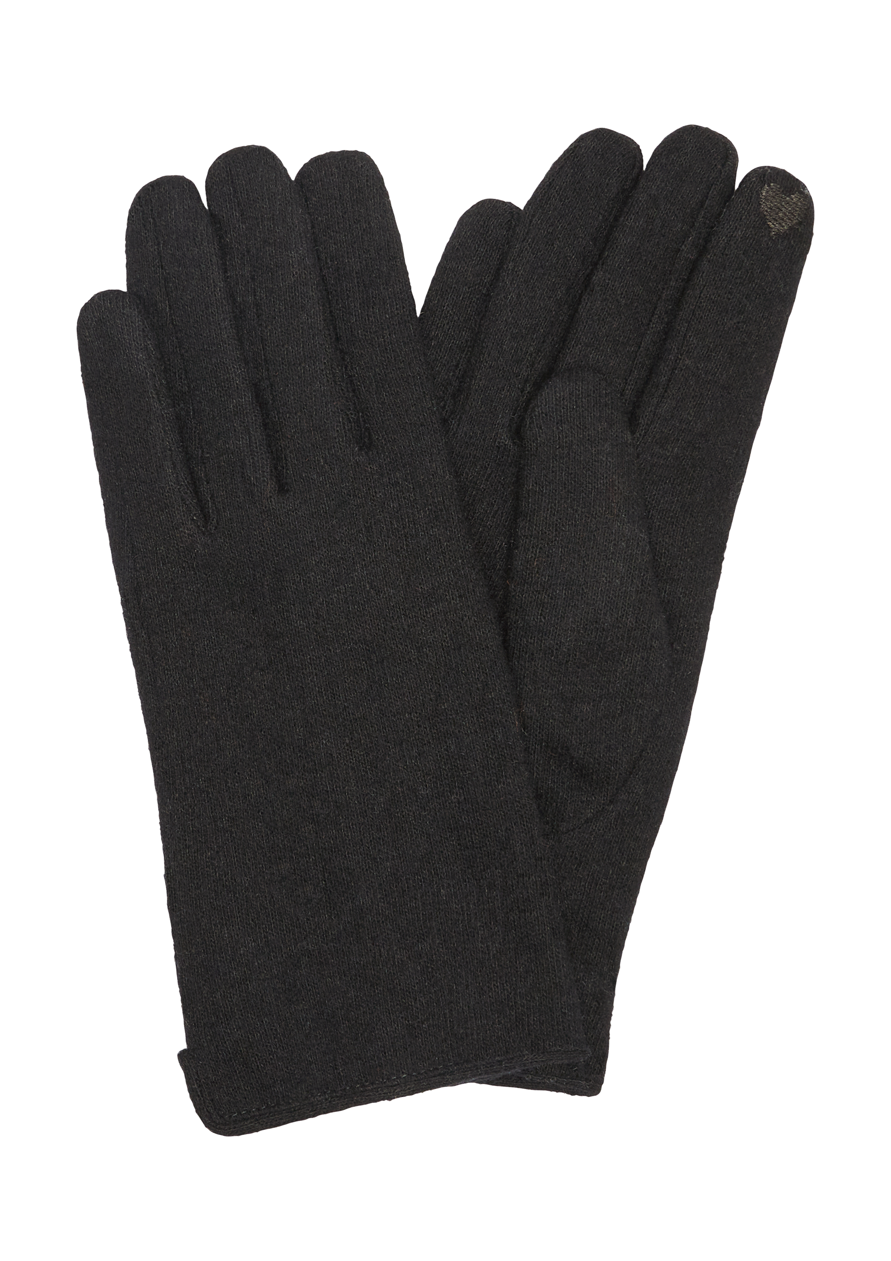 s.Oliver - Wollmix-Handschuhe mit Touch-Funktion, Damen, schwarz