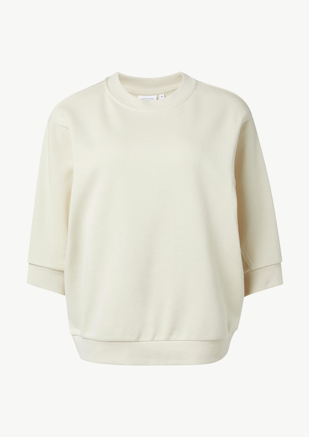 comma Loose-fitting sweatshirt with 3/4-length sleeves