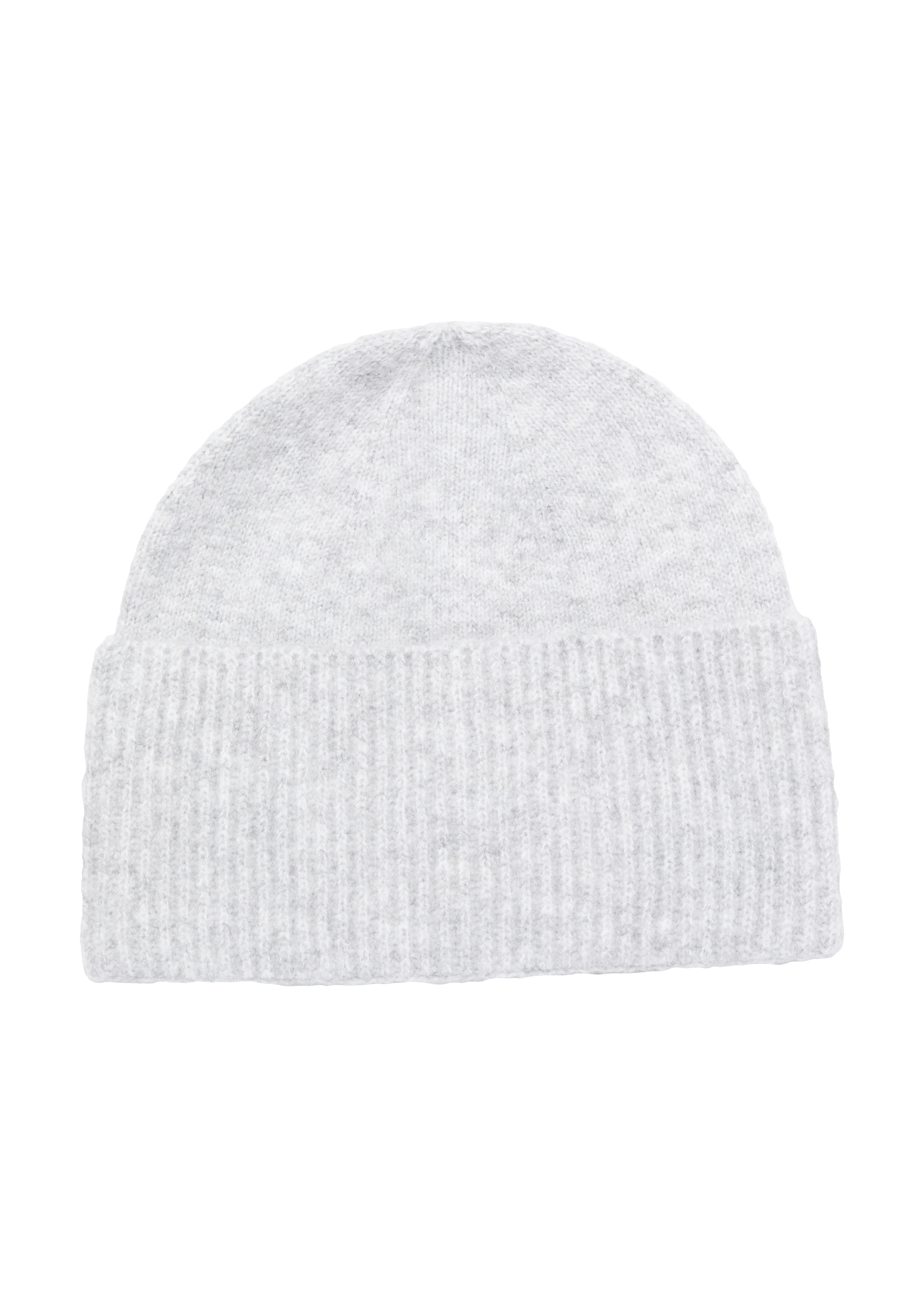 s.Oliver - Beanie aus Rippstrick, Damen, grau