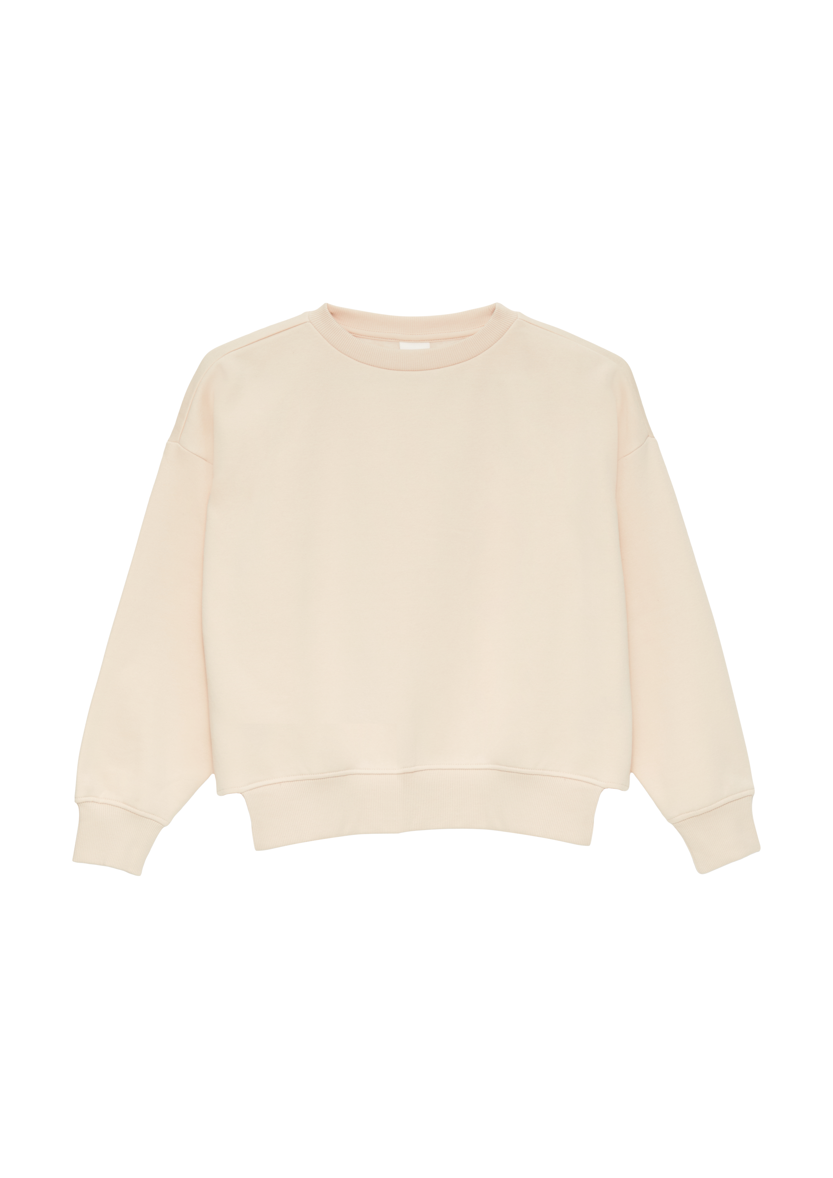 s.Oliver - Boxy Sweatshirt mit Cut-out am Saum, Mädchen, Beige