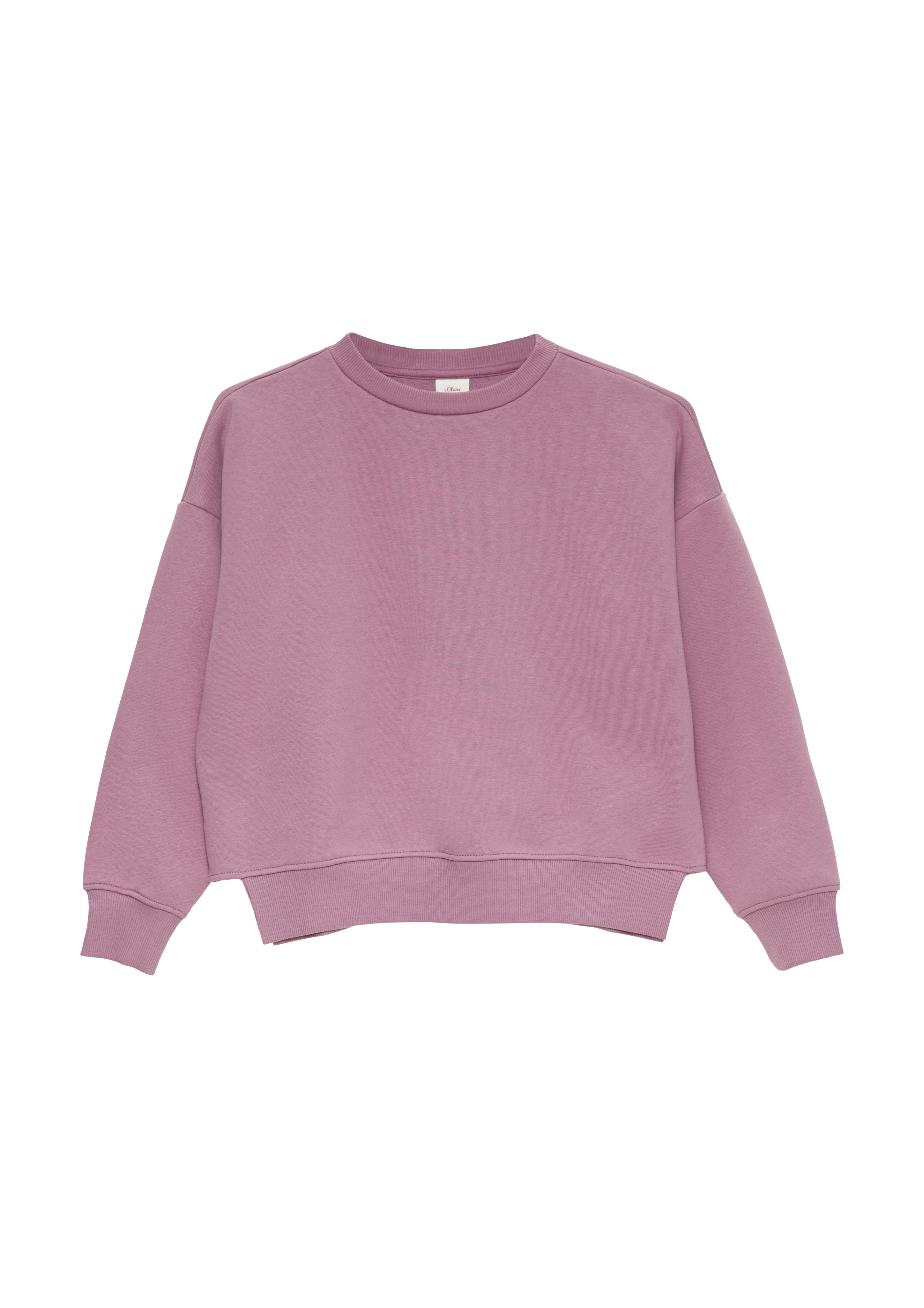 s.Oliver - Boxy Sweatshirt mit Cut-out am Saum, Mädchen, lila