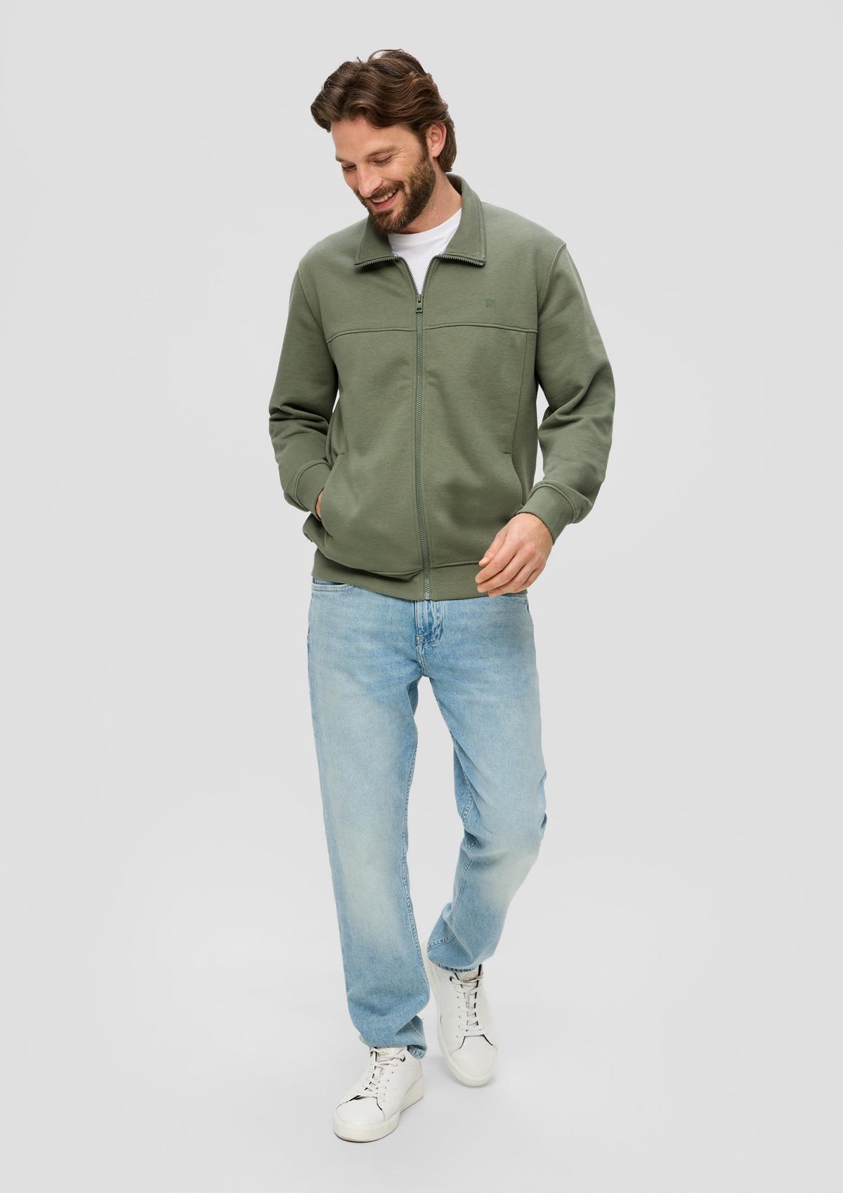 s.Oliver Sweatshirtjacke aus Baumwollmix