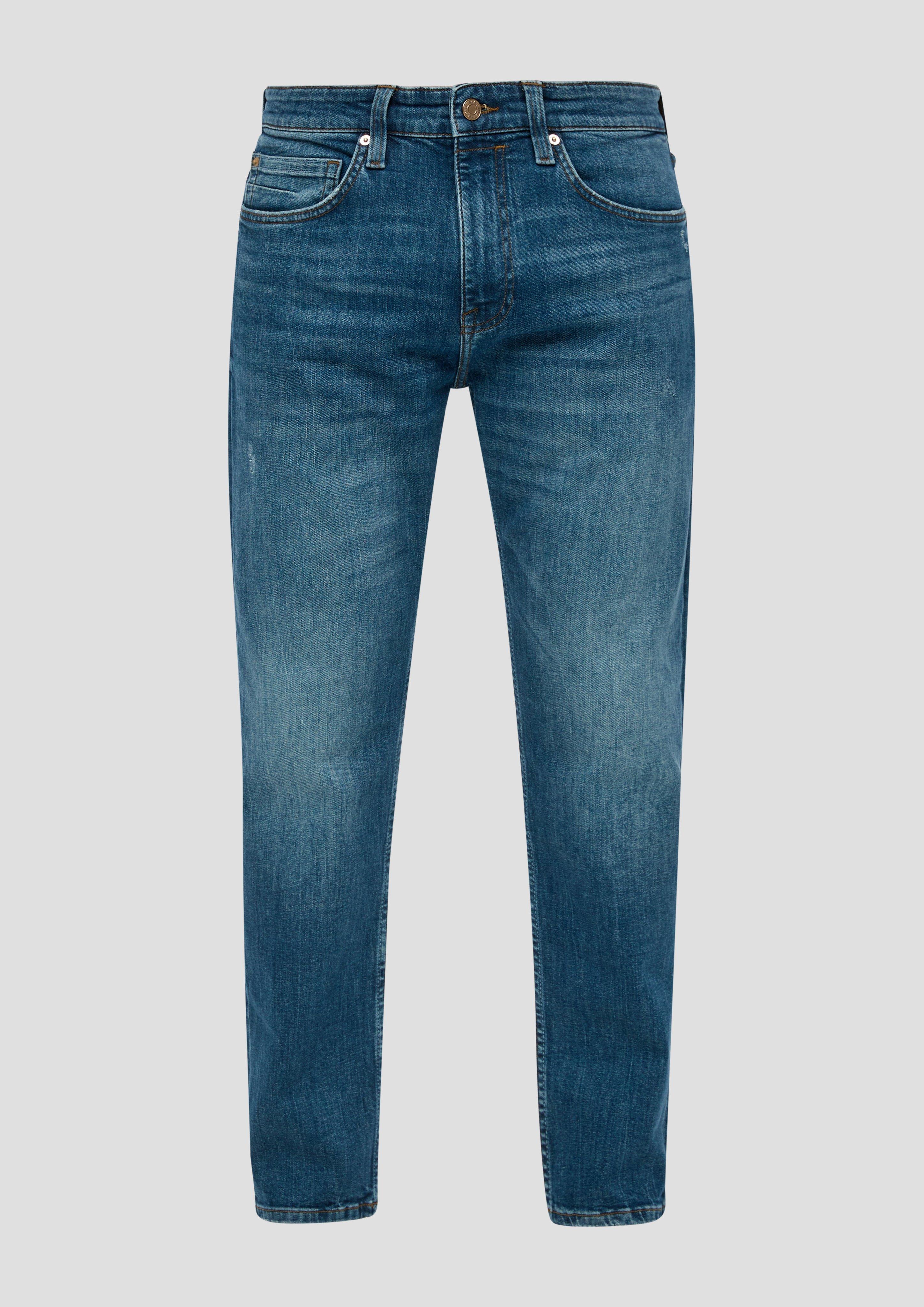 s.Oliver - Jeans Mauro / Regular Fit / High Rise / Tapered Leg, Herren, blau