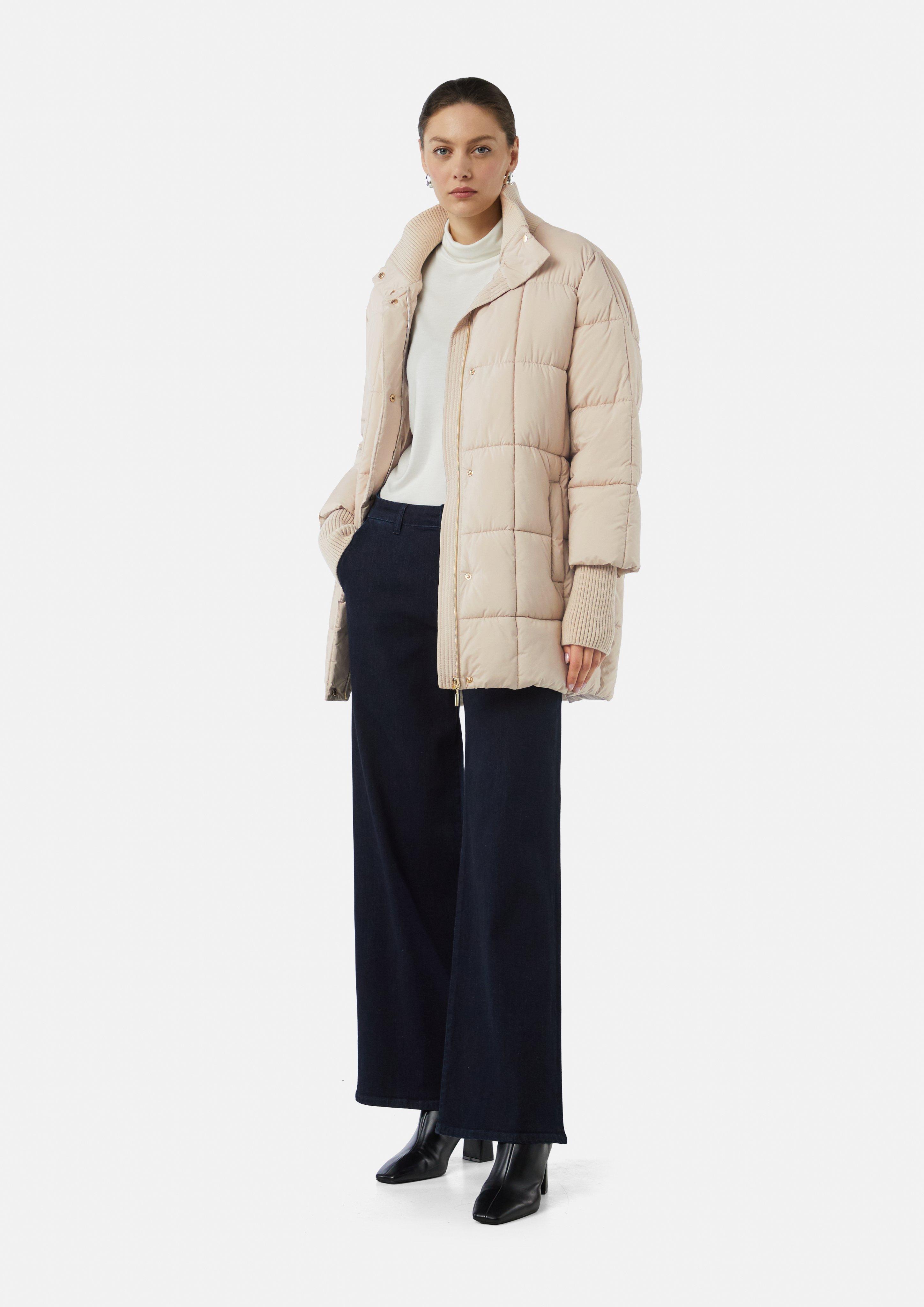 セール(SALE)開催中！ファッション通販 with jacket quilted Oversized ribbed SCAYLE | Beige - details ジャケット・アウター