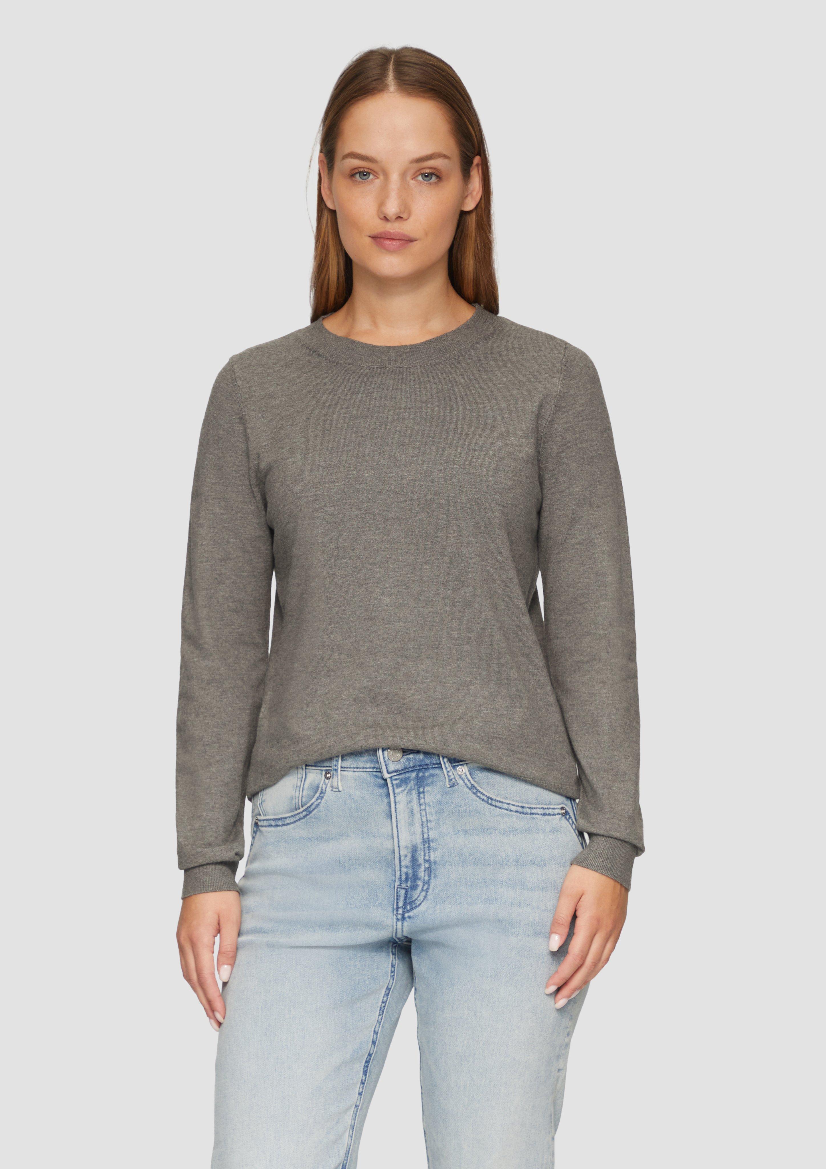 S.Oliver Strickpullover mit Rundhalsausschnitt