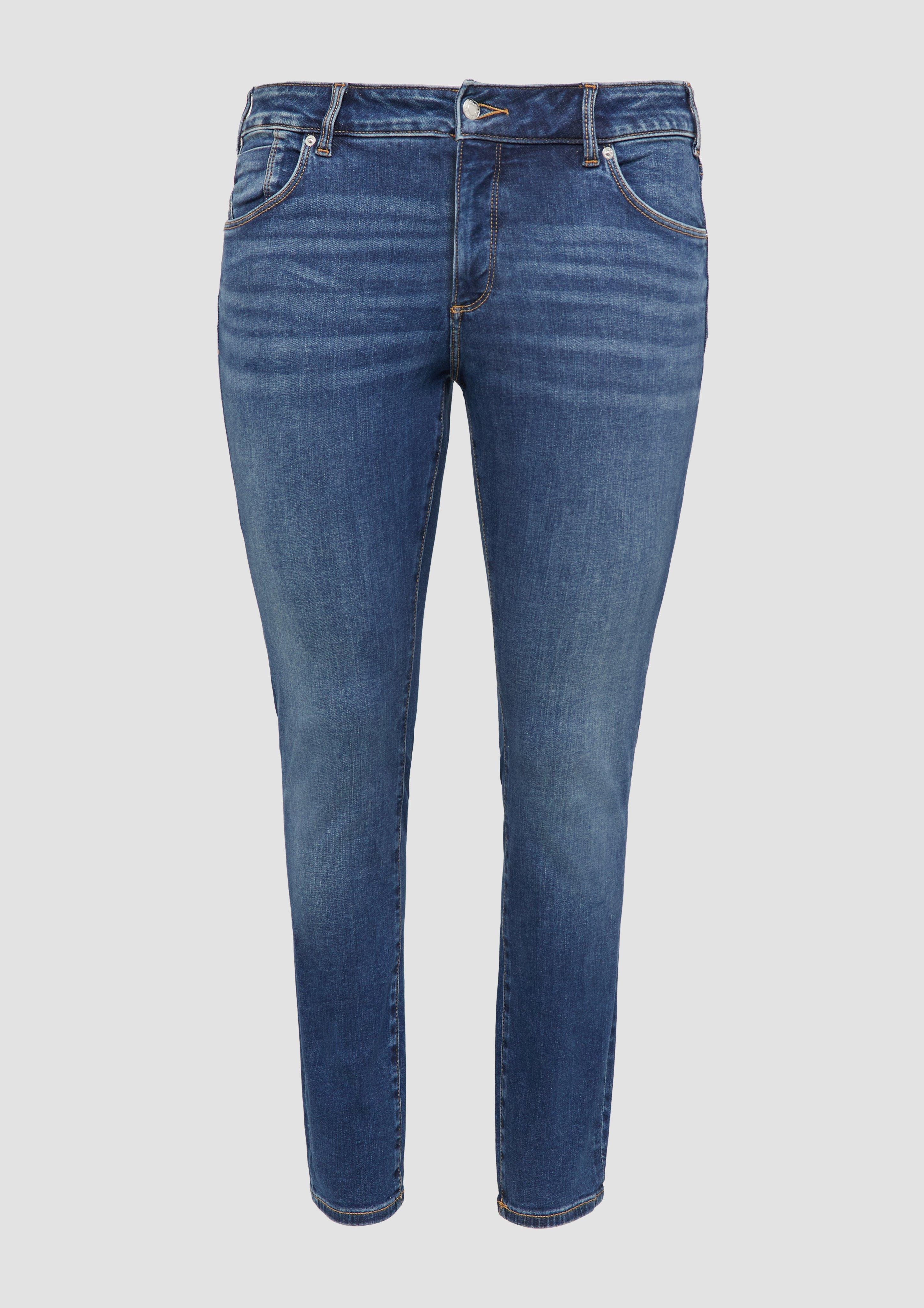 s.Oliver - Jeans / Skinny Fit / Mid Rise / Skinny Leg, Damen, blau