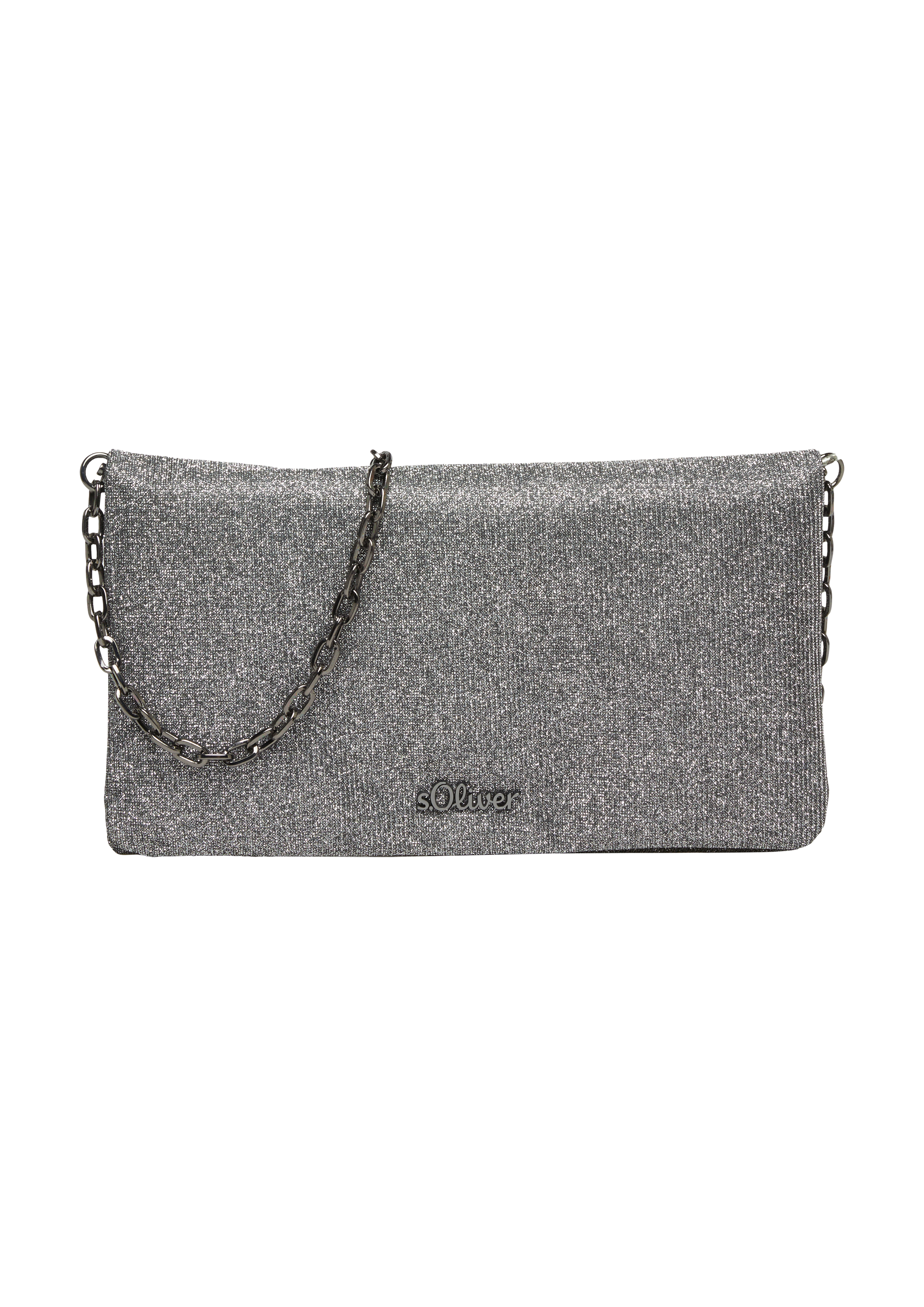 s.Oliver - Clutch in schimmernder Optik, Damen, rosé