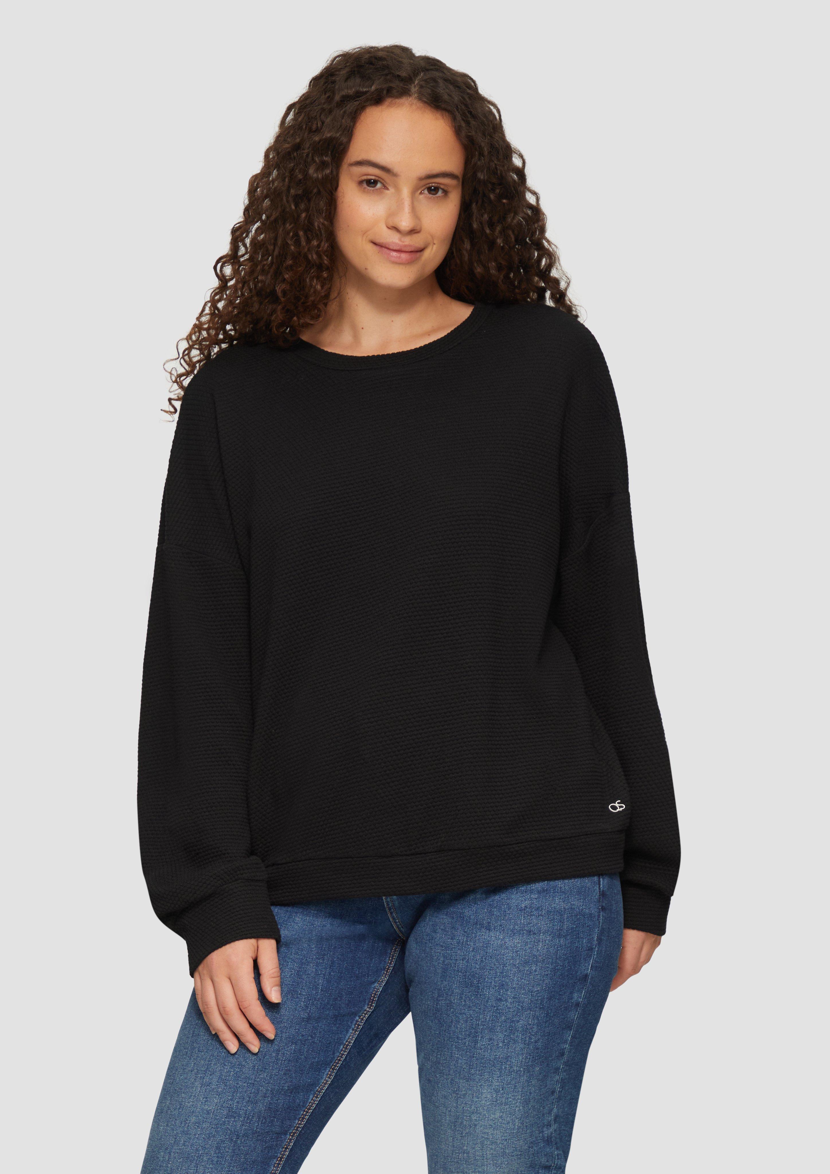 S.Oliver Loose Fit-Sweatshirt mit Struktur