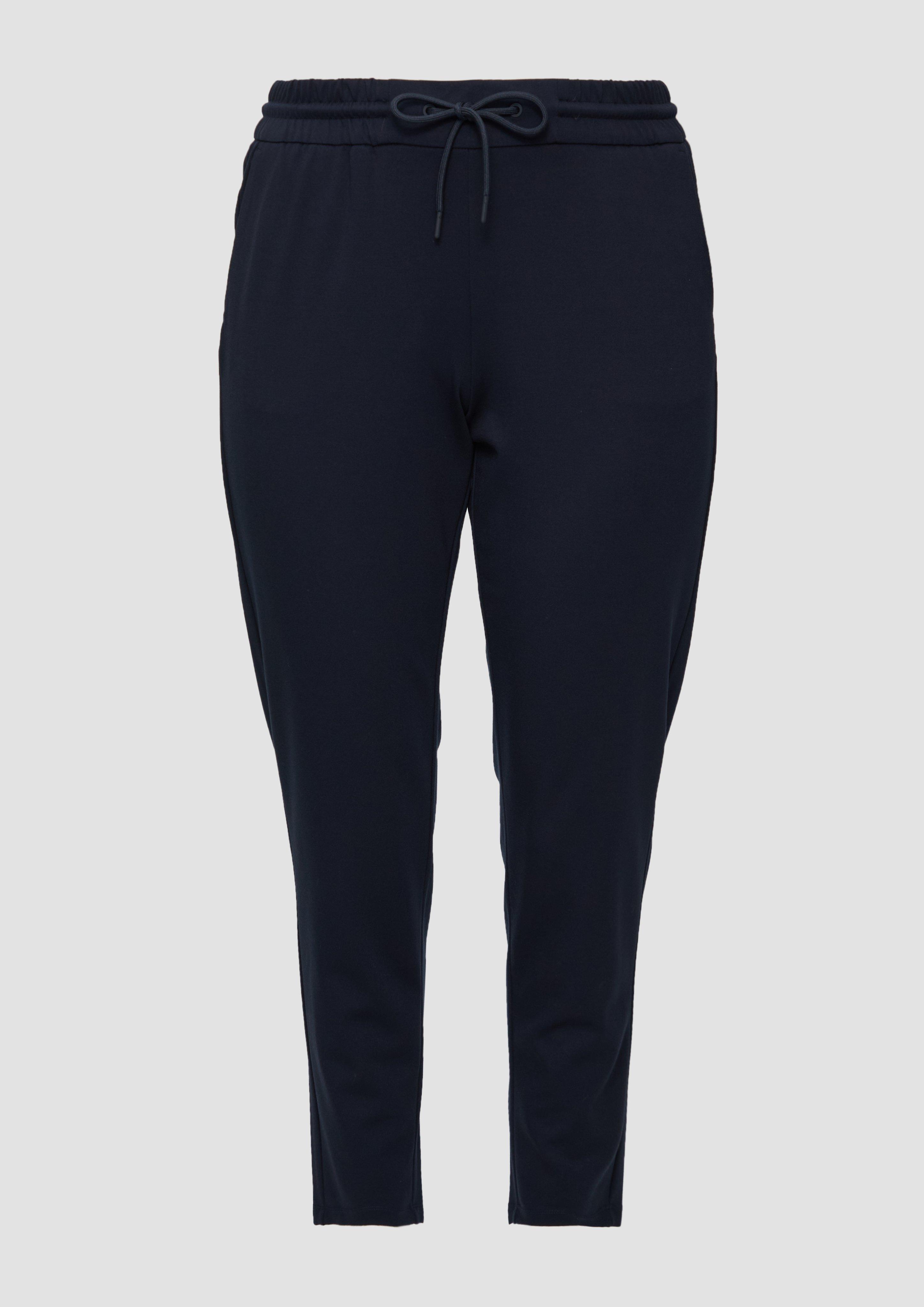 s.Oliver - Interlock-Jogg Pants mit Gummizug, Damen, blau