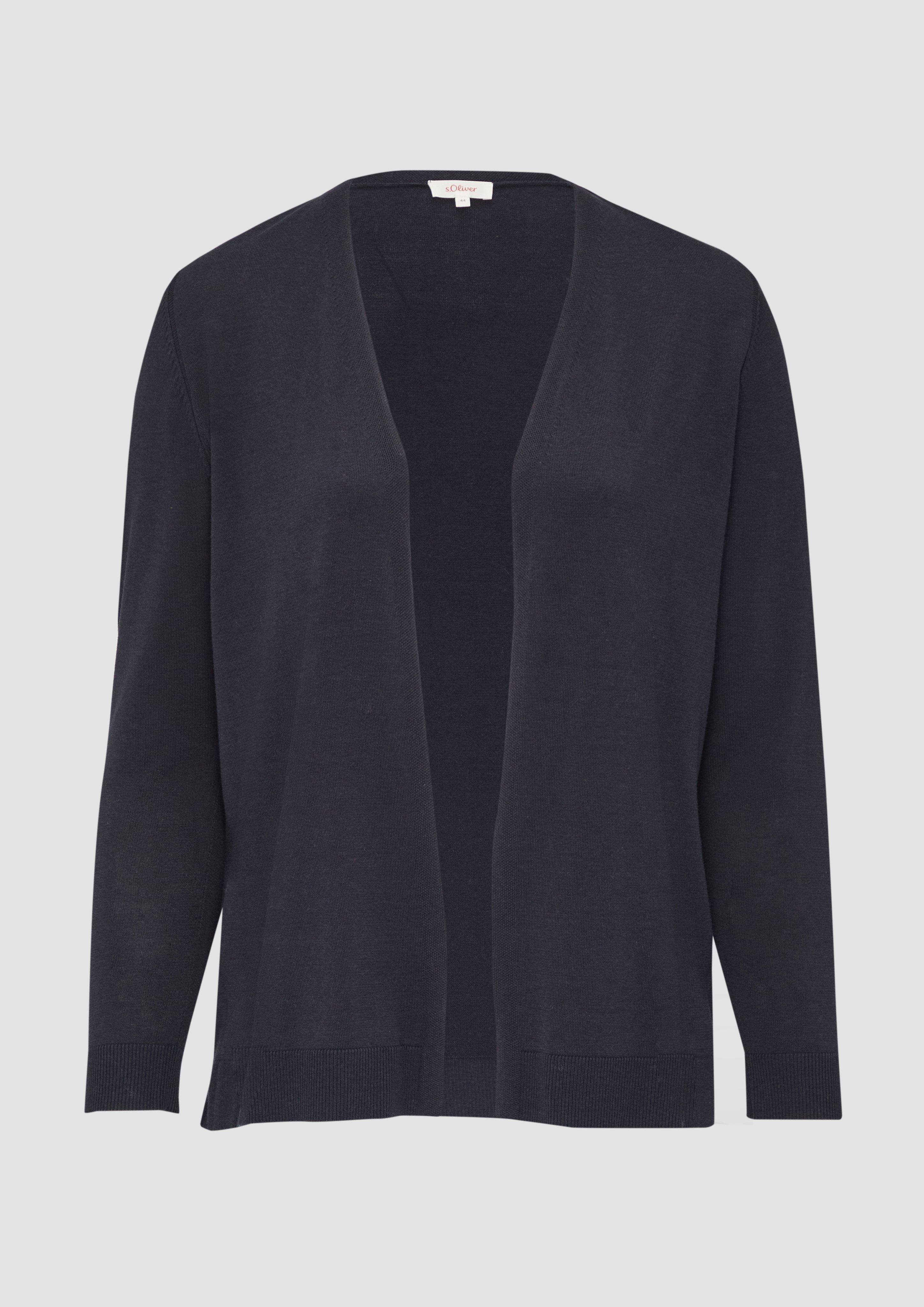 s.Oliver - Cardigan aus Viskose-Baumwollmix, Damen, blau