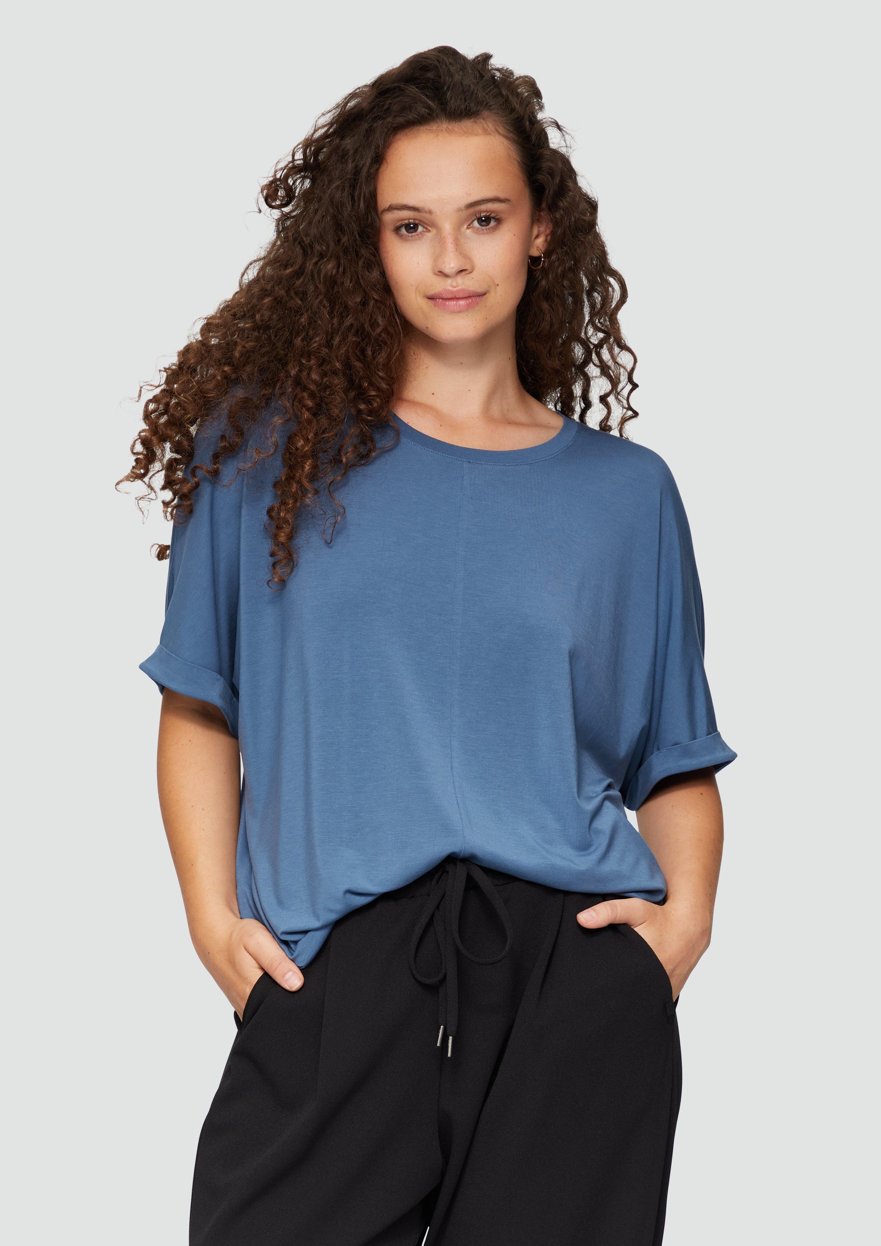 S.Oliver Loose-Fit-Shirt im Lyocellmix