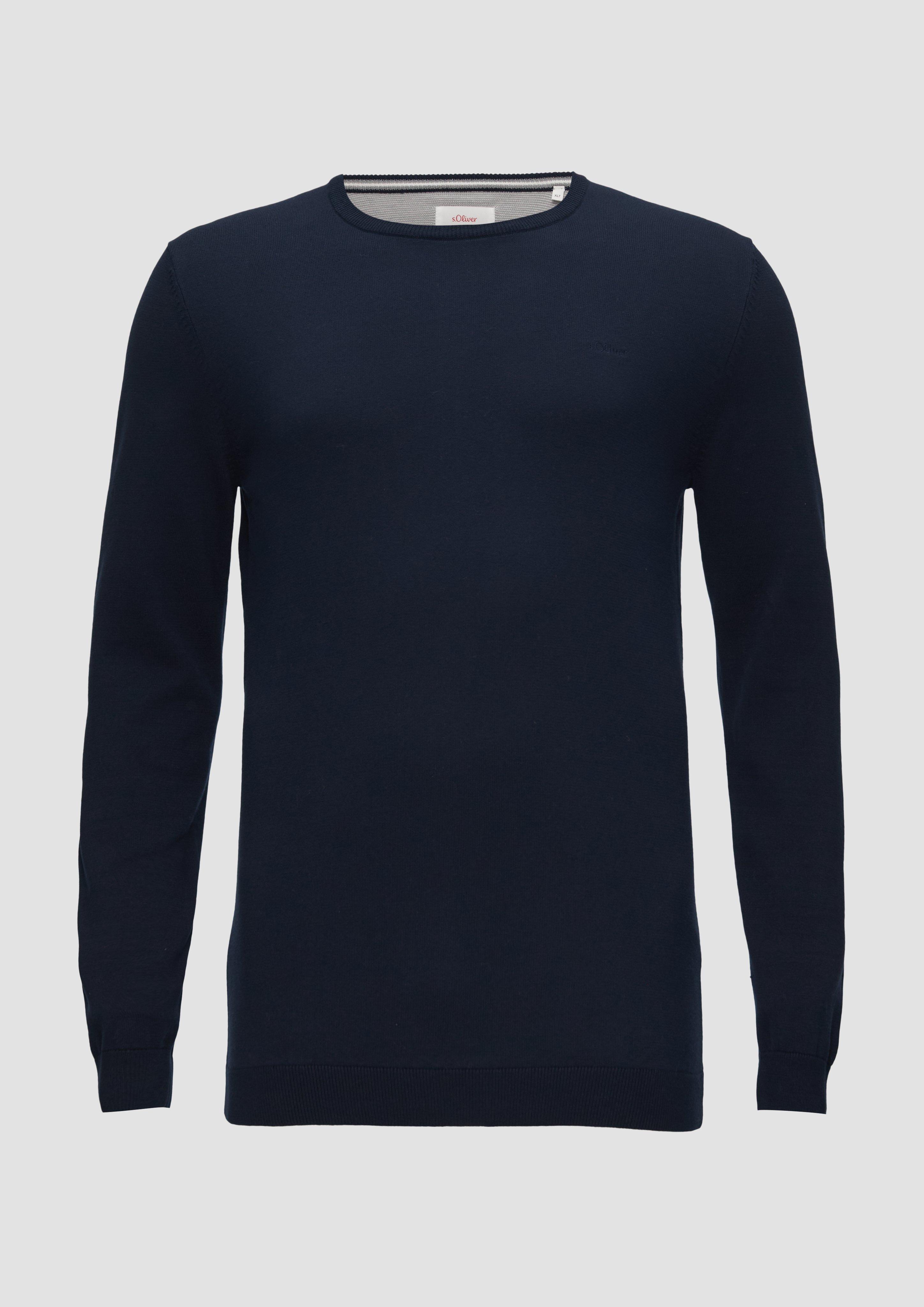 S.Oliver Strickpullover mit Logo-Stickerei