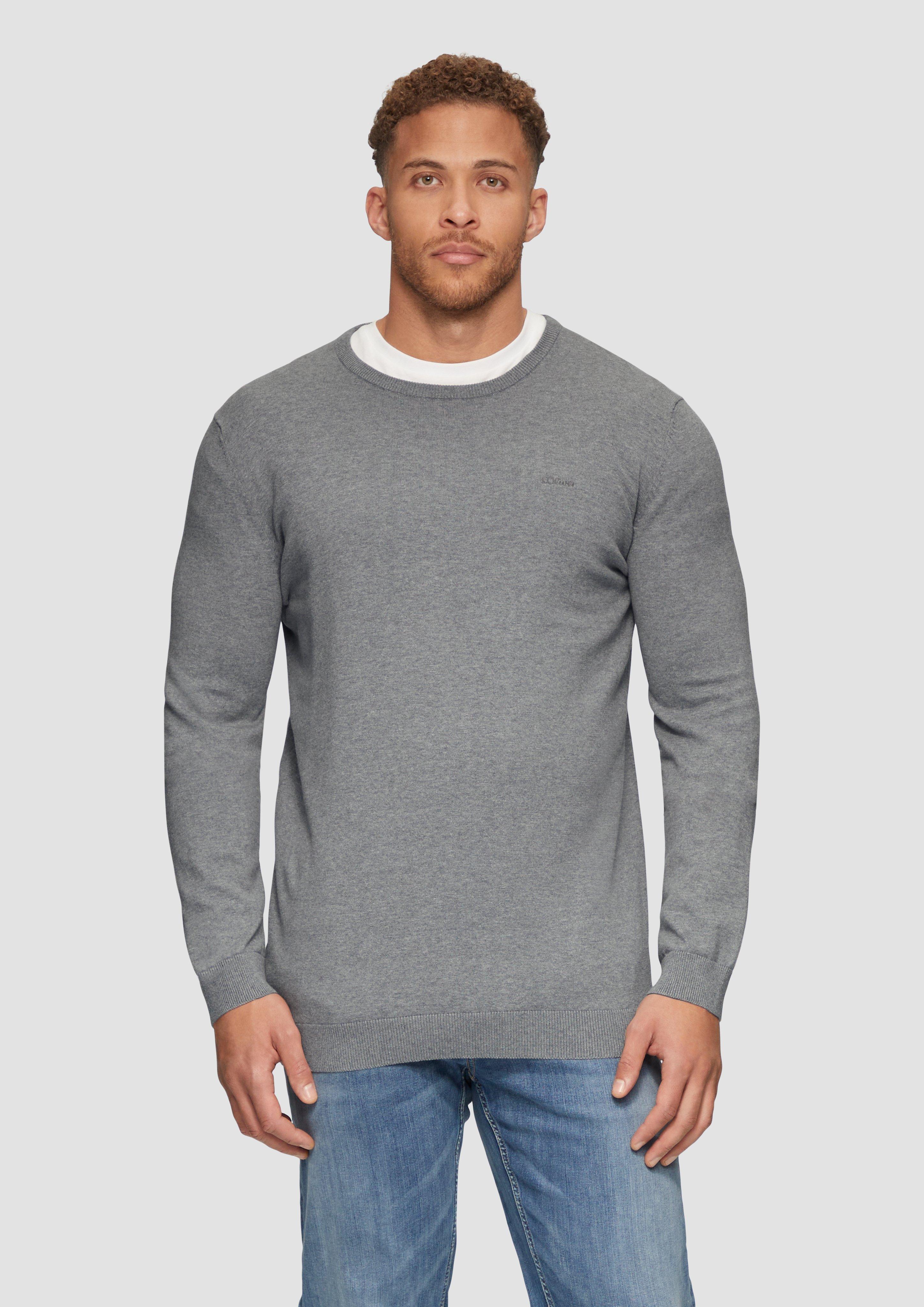 S.Oliver Strickpullover mit Logo-Stickerei