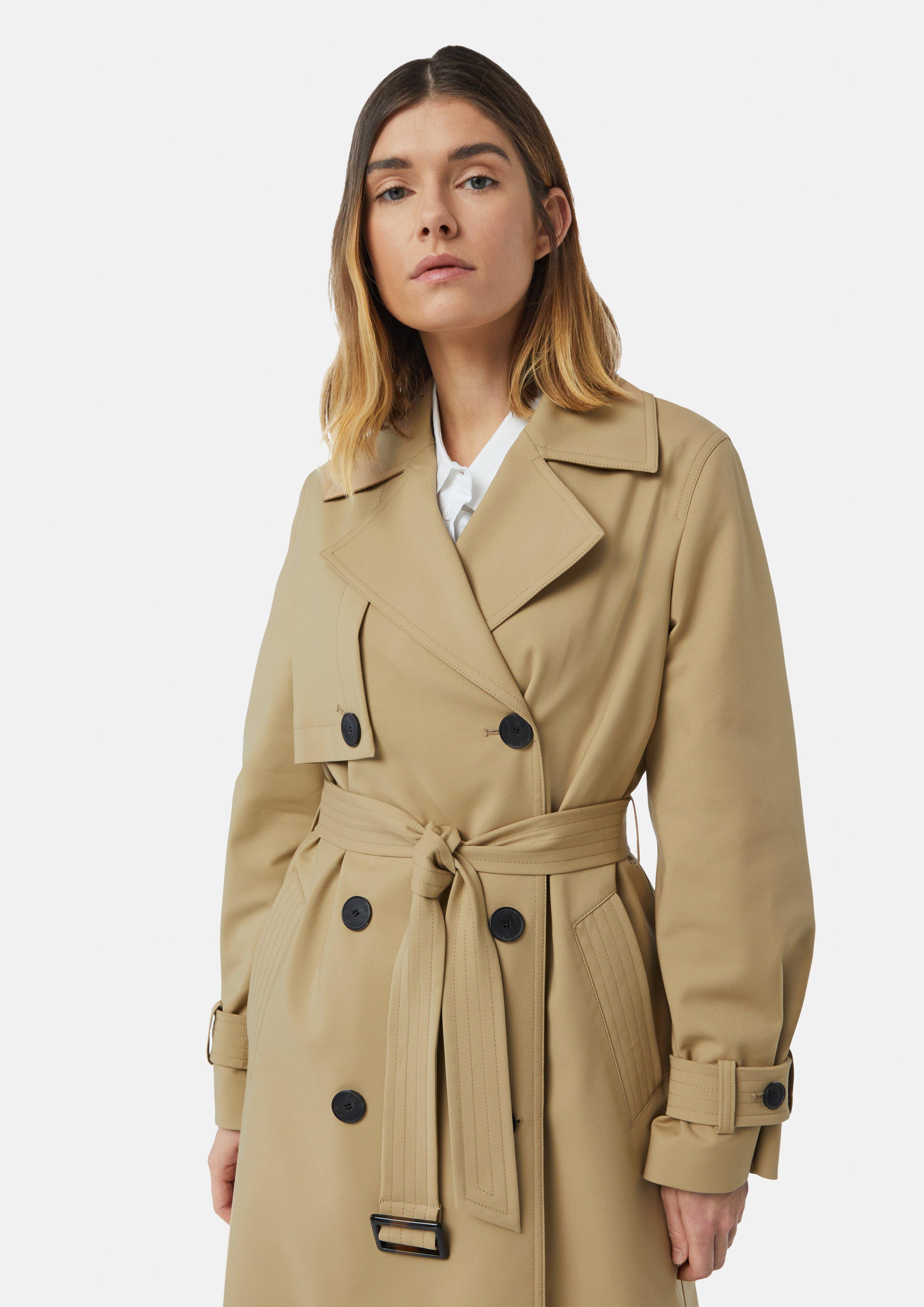 Classic trench coat with double-breasted button placket Classic trench coat with double-breasted button placket