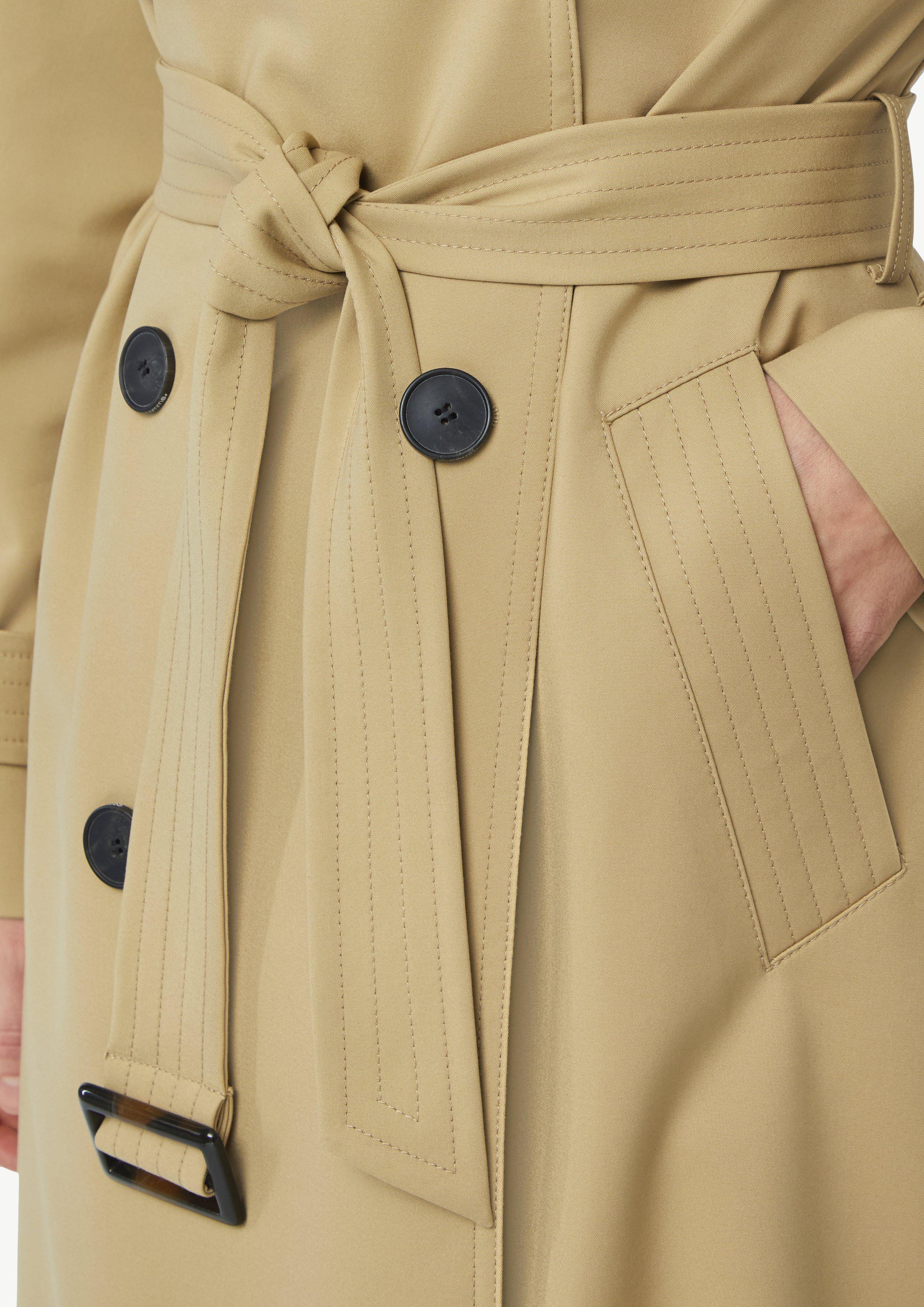 Classic trench coat with double-breasted button placket Classic trench coat with double-breasted button placket