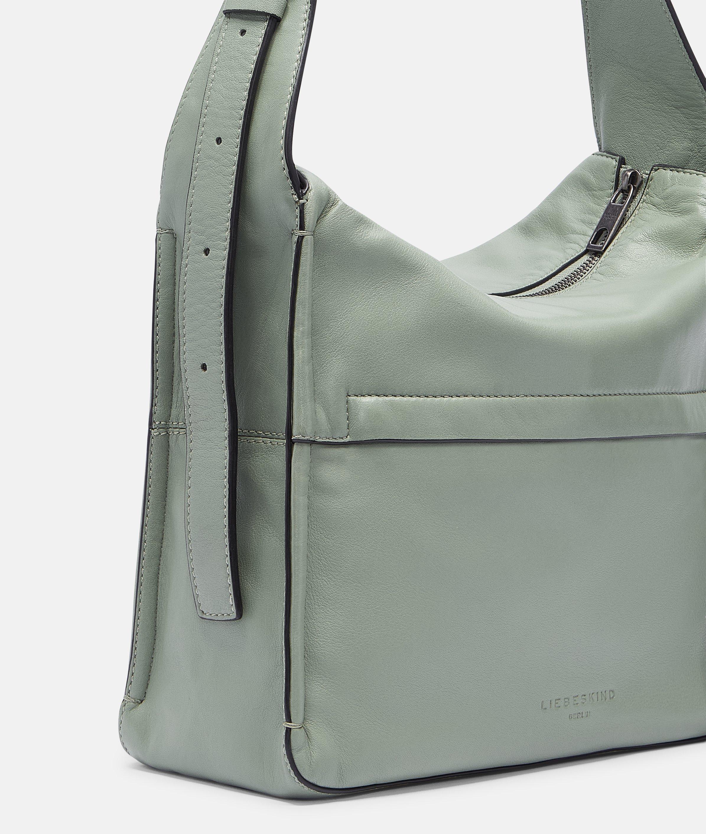 Hobo in green, grey, black, beige, green, cream & yellow