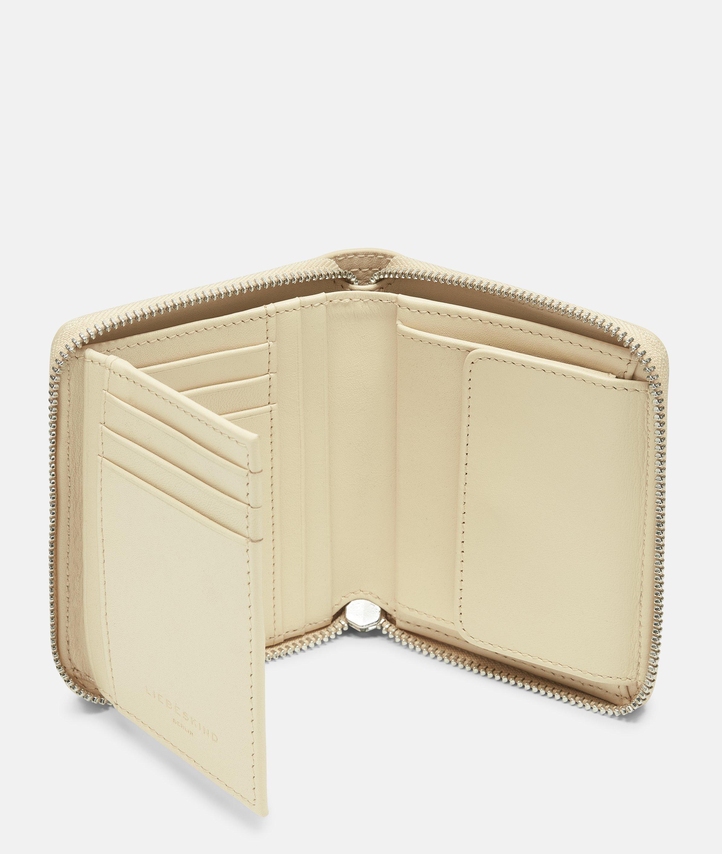 Conny portemonnee M in geel, crème & zwart