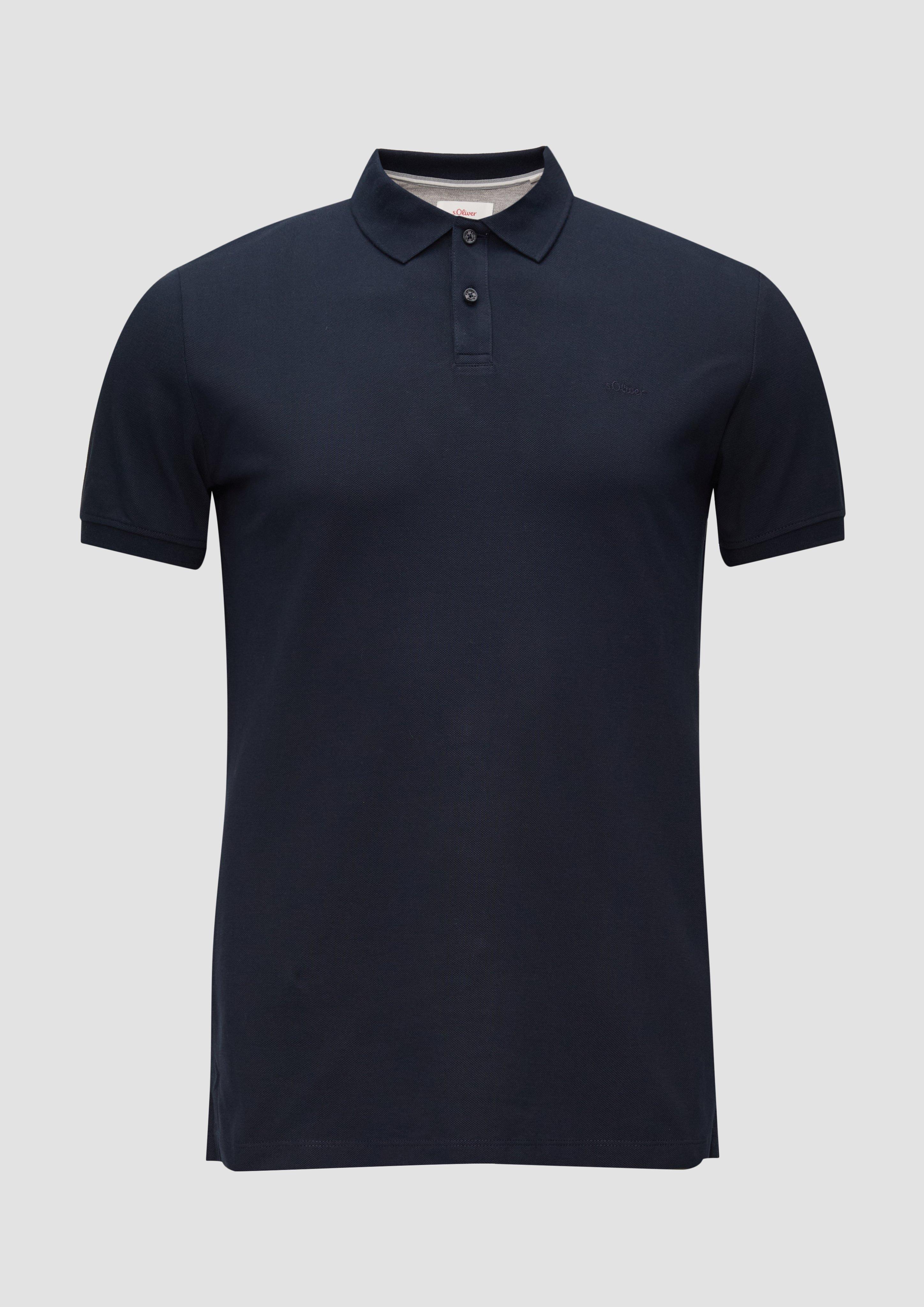 s.Oliver - Poloshirt aus Baumwollpiqué, Herren, blau