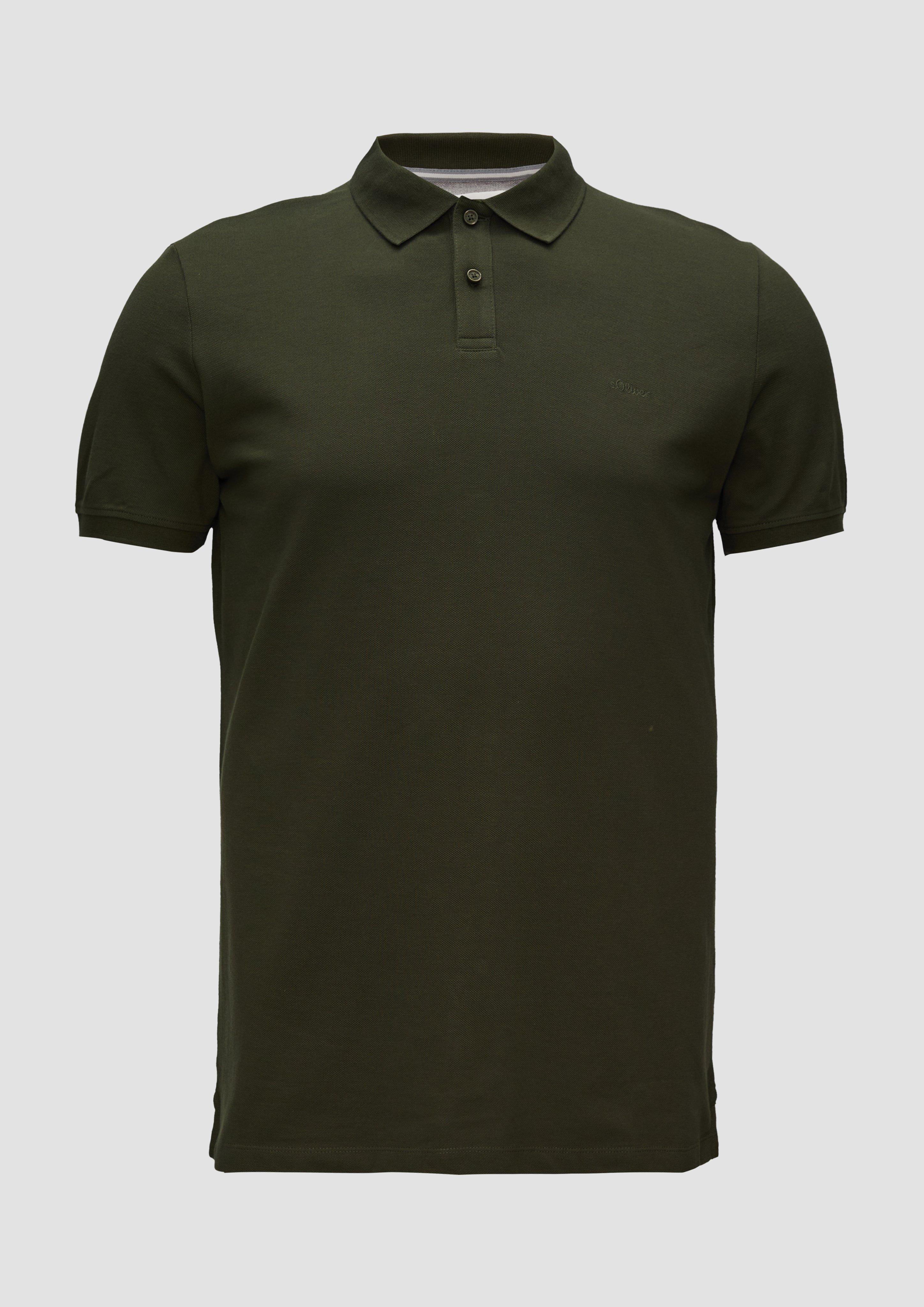 s.Oliver - Poloshirt aus Baumwollpiqué, Herren, Grün