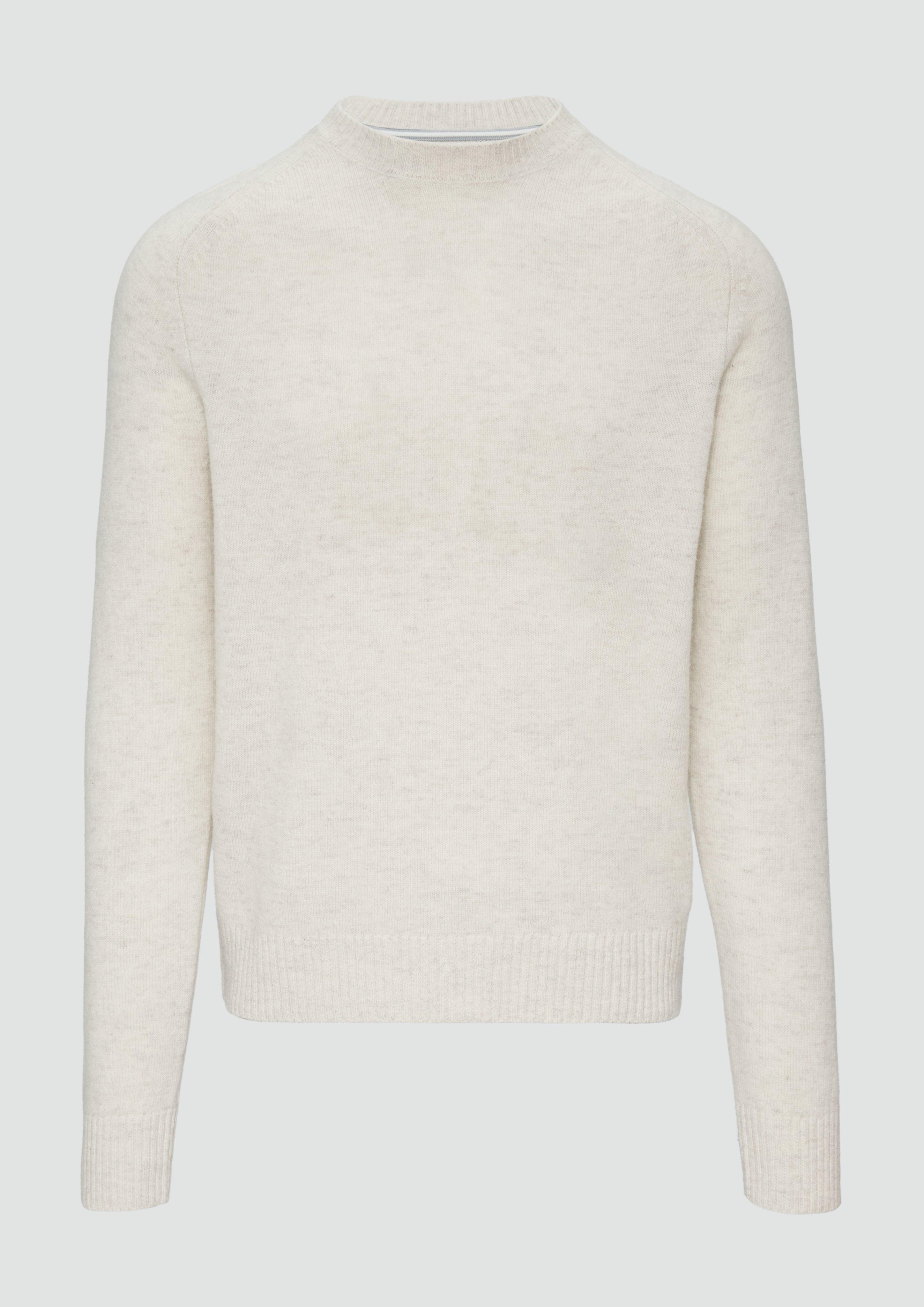 s.Oliver - Strickpullover aus reiner Wolle, Herren, creme