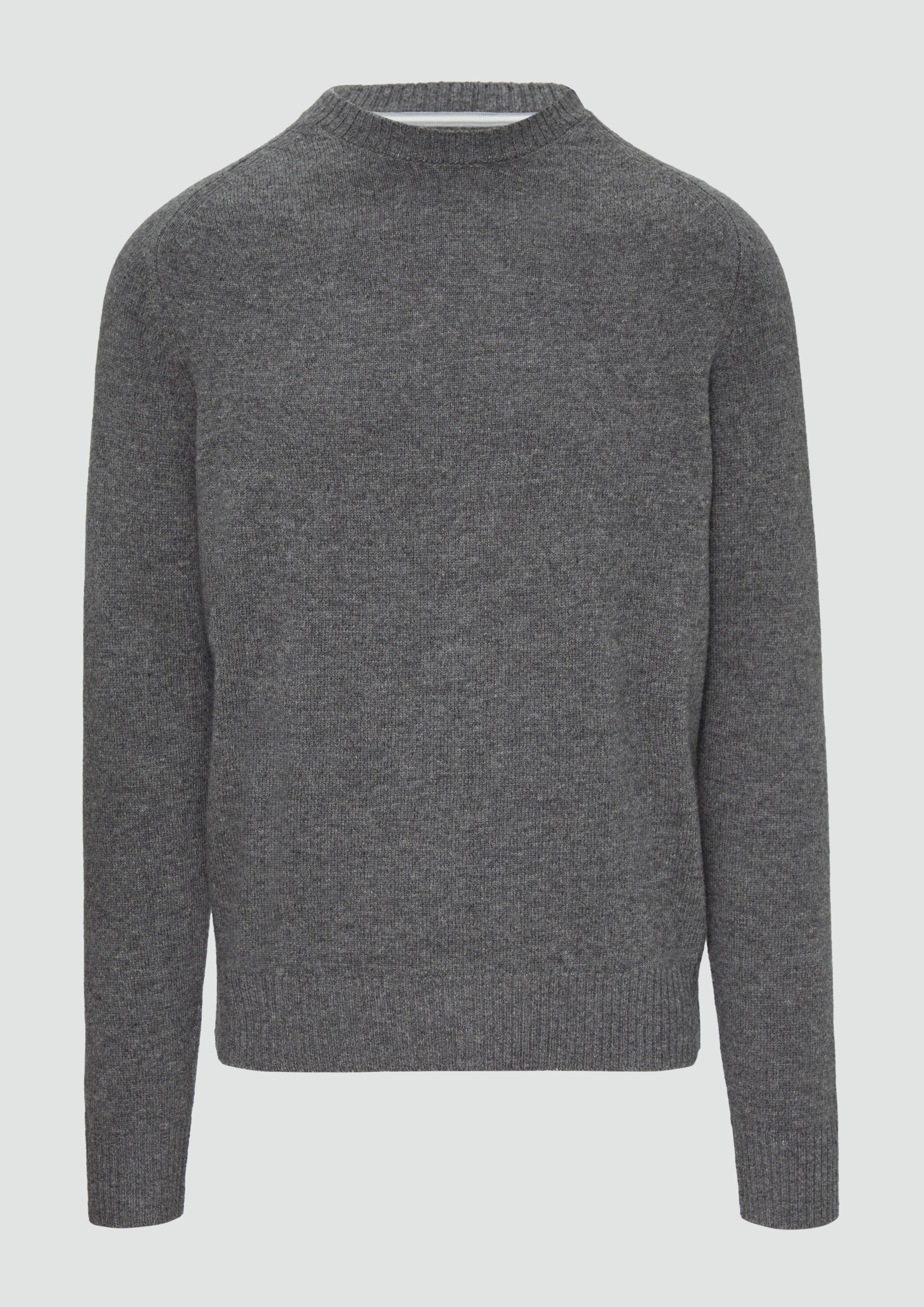 s.Oliver - Strickpullover aus reiner Wolle, Herren, grau