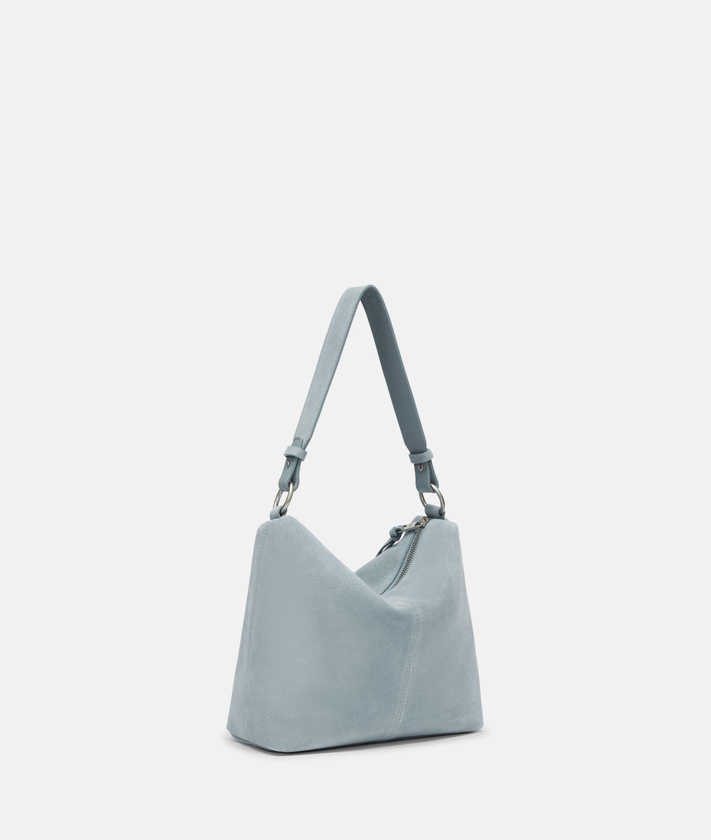 Thumbnail - Liebeskind Berlin - Praktische Handtasche aus Veloursleder -  blau
