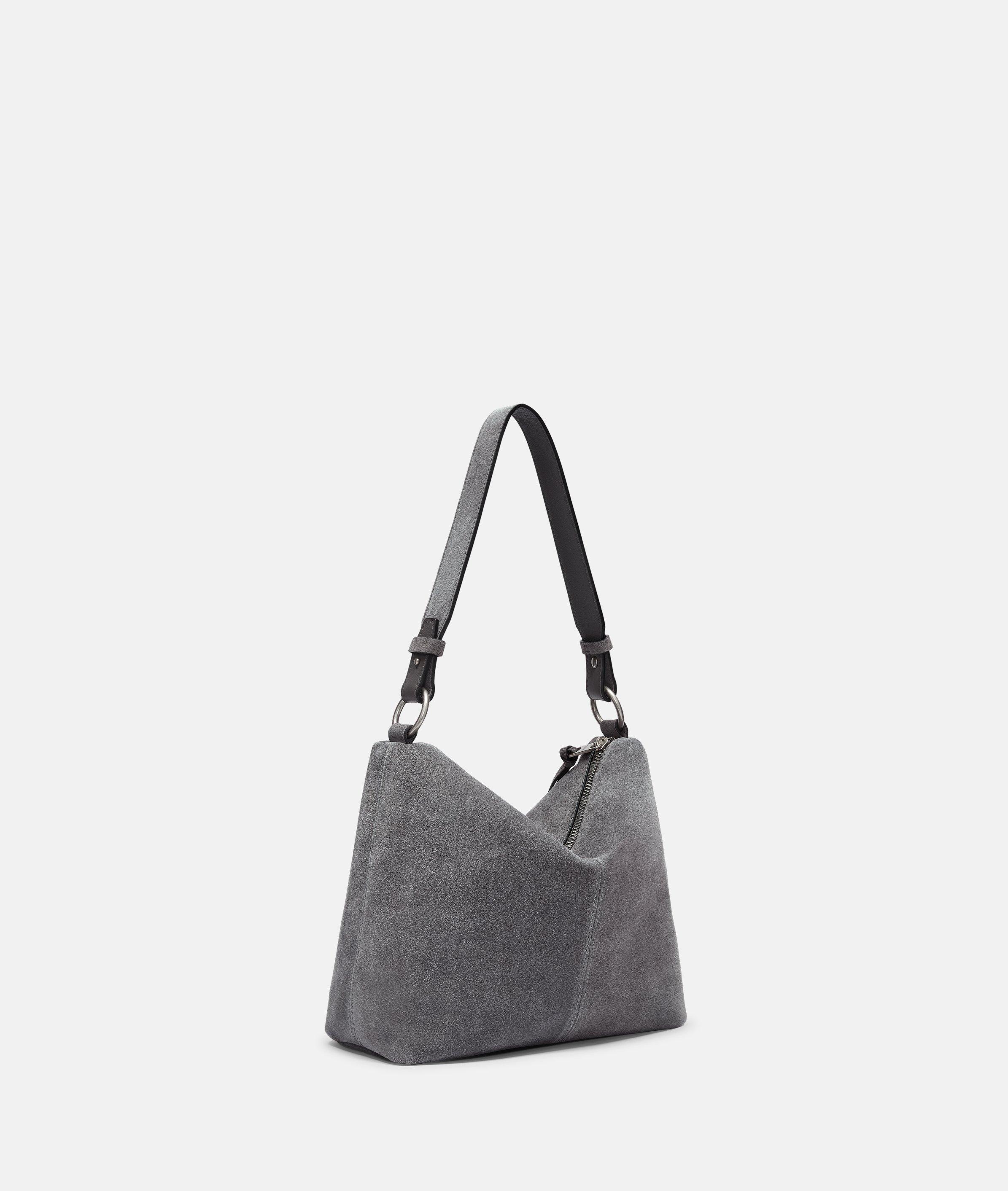 Thumbnail - Liebeskind Berlin - Praktische Handtasche aus Veloursleder -  grau