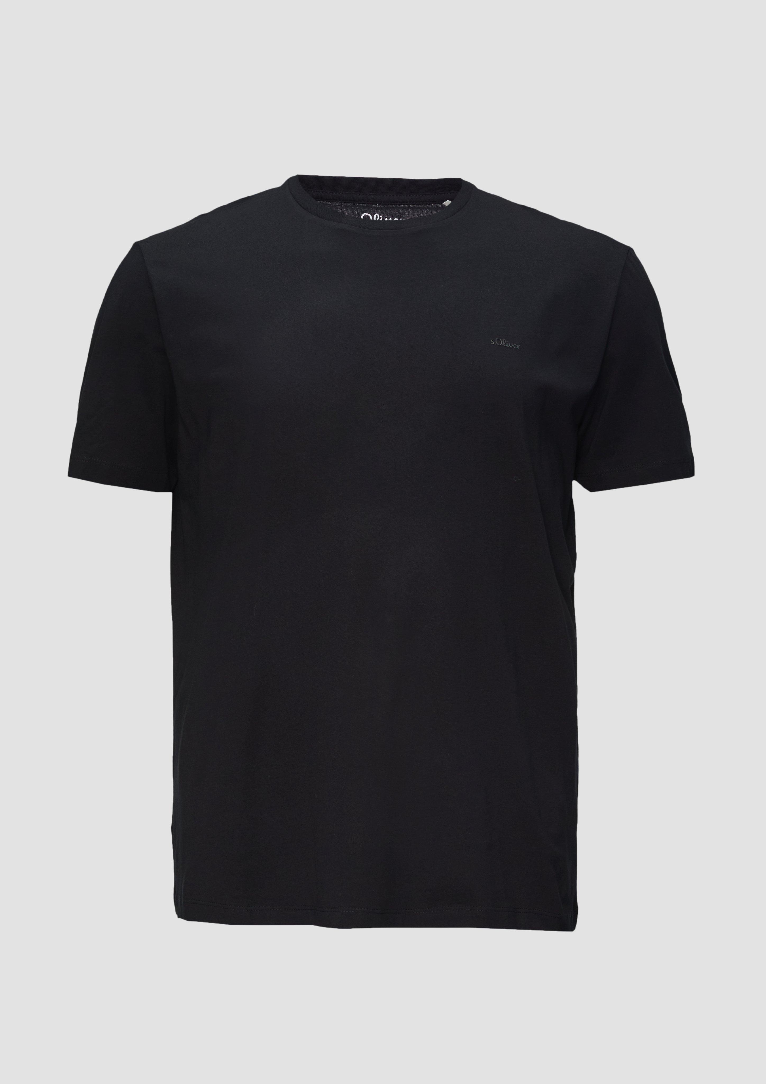 s.Oliver - T-Shirt, Herren, schwarz