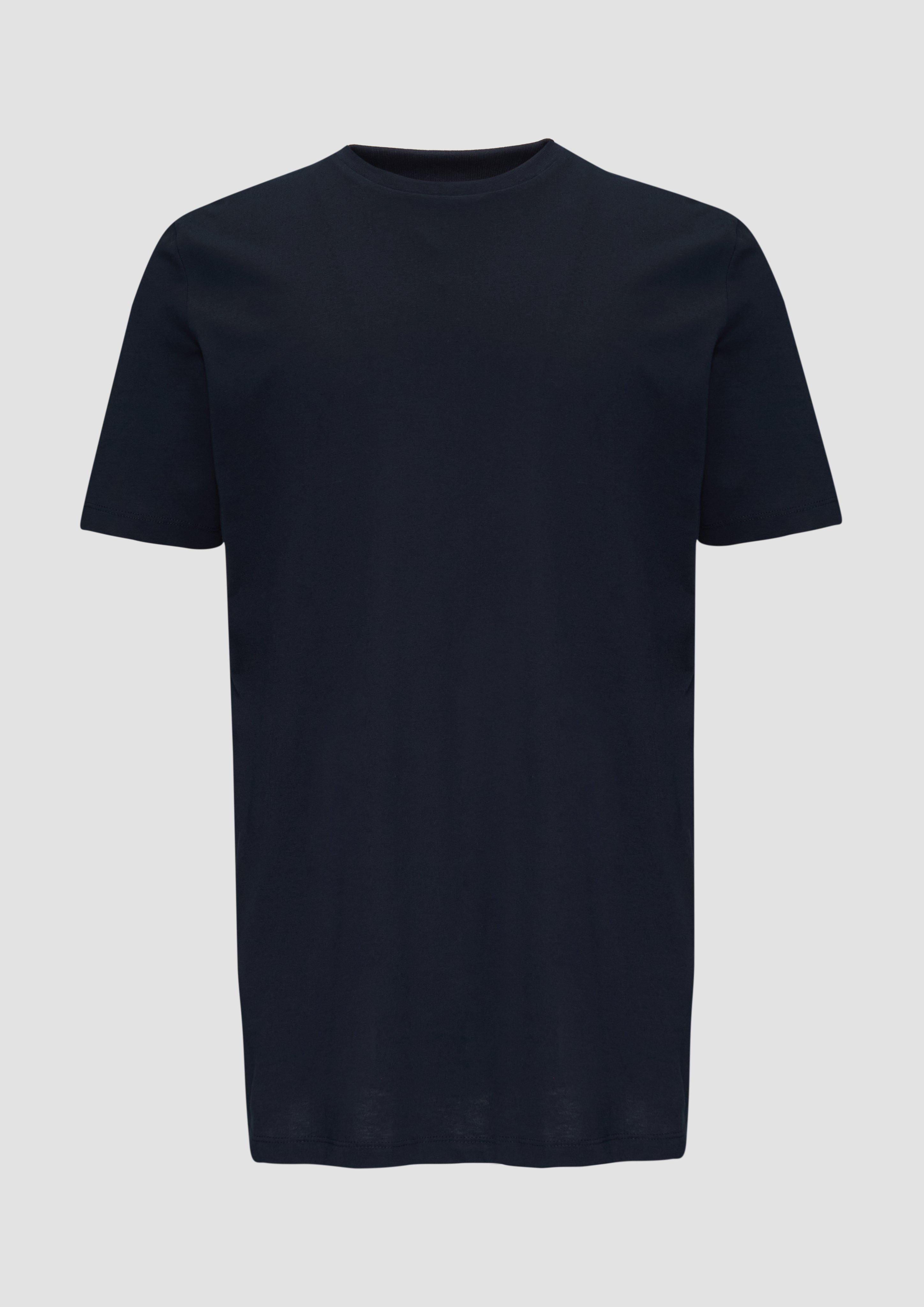 s.Oliver - T-Shirt mit Crew Neck, Herren, blau