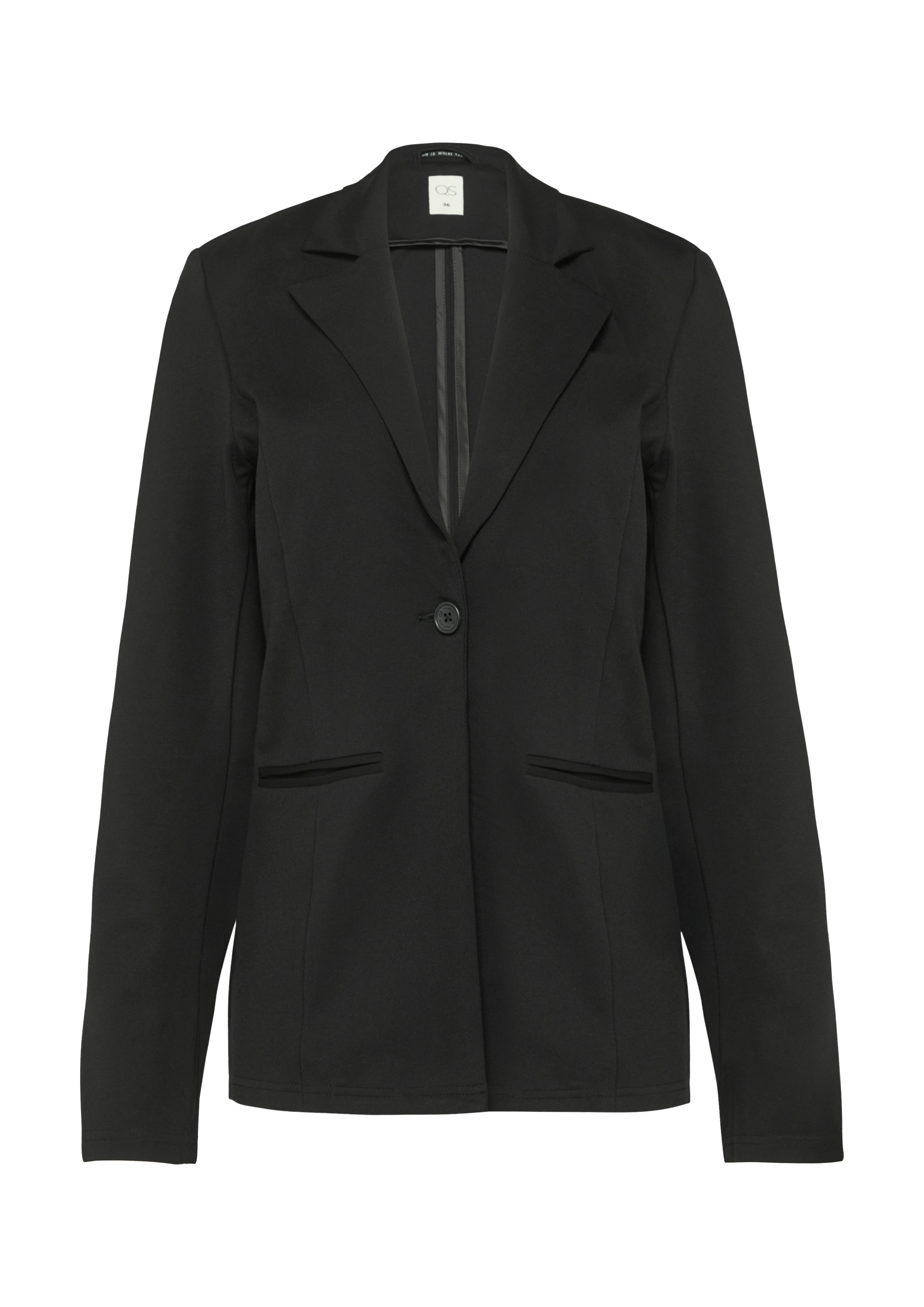 Elastischer Blazer aus Interlockjersey