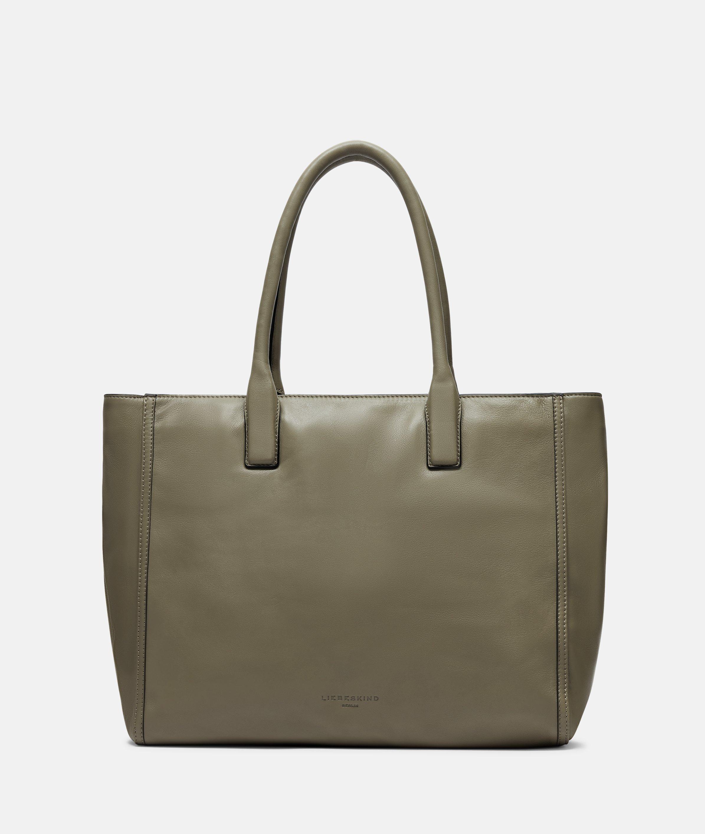 Liebeskind Berlin - Geräumiger Shopper aus Leder -  Grün