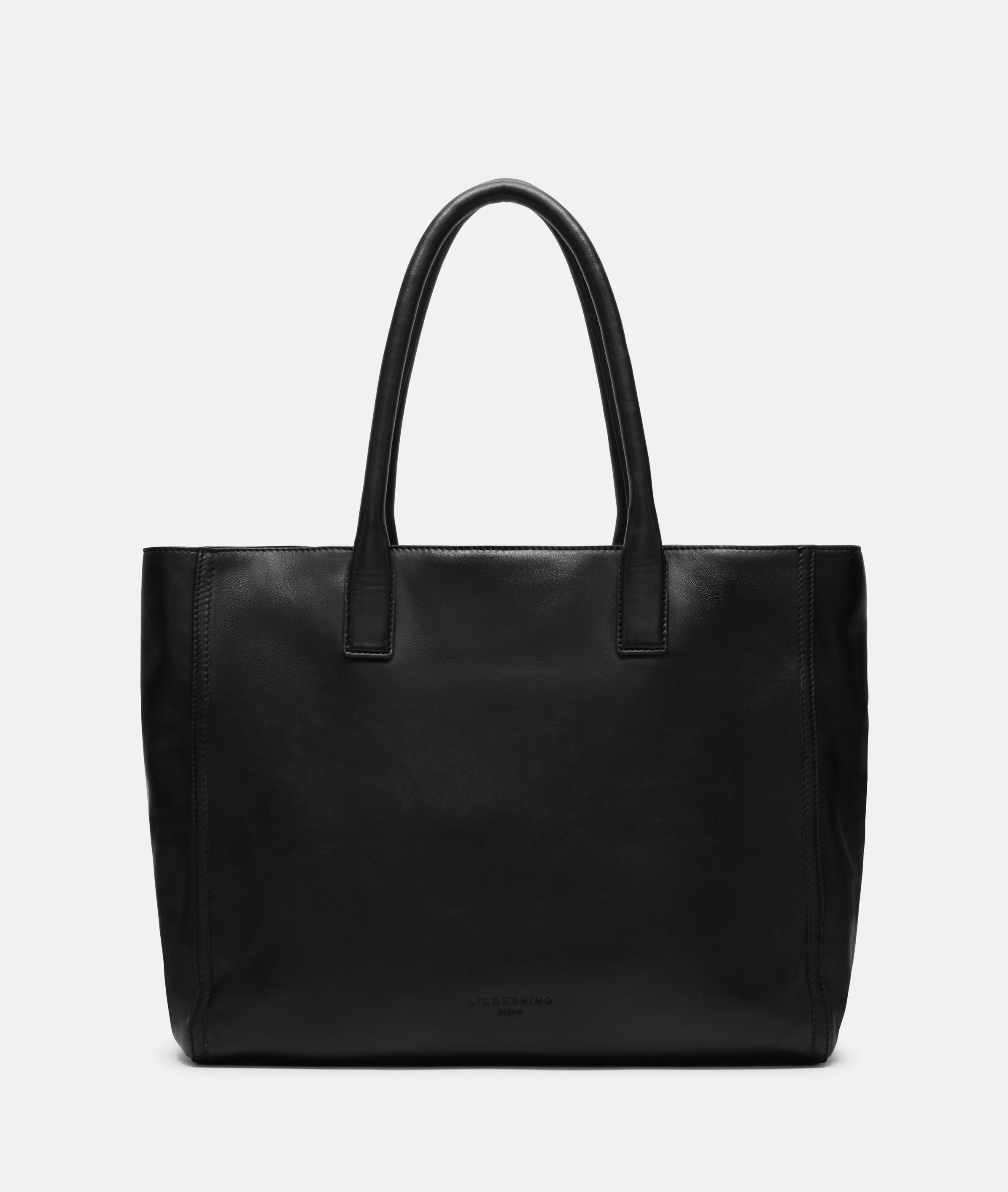 Liebeskind Berlin - Geräumiger Shopper aus Leder -  schwarz