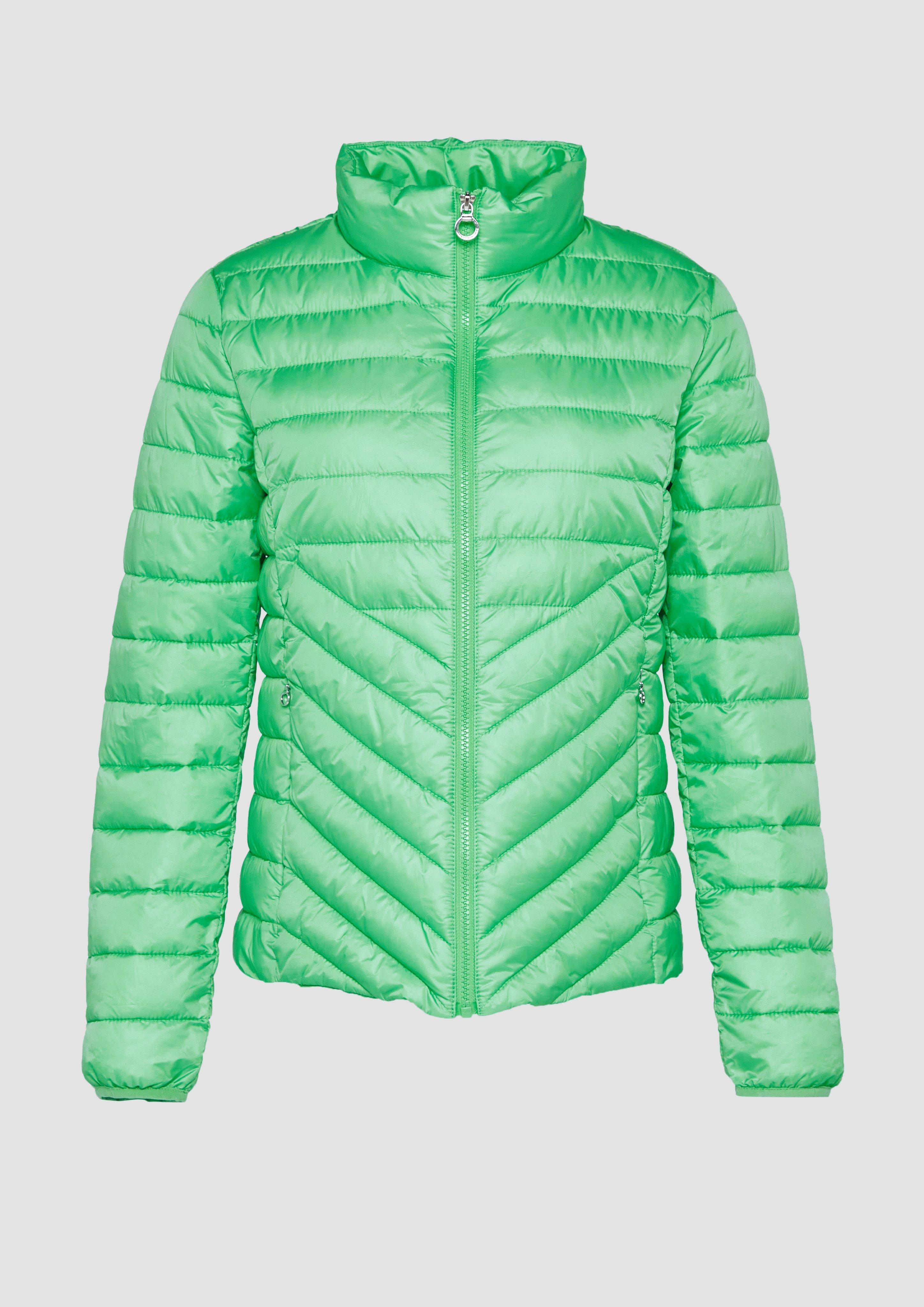 s.Oliver - Leichte Steppjacke mit Stehkragen, Damen, grün