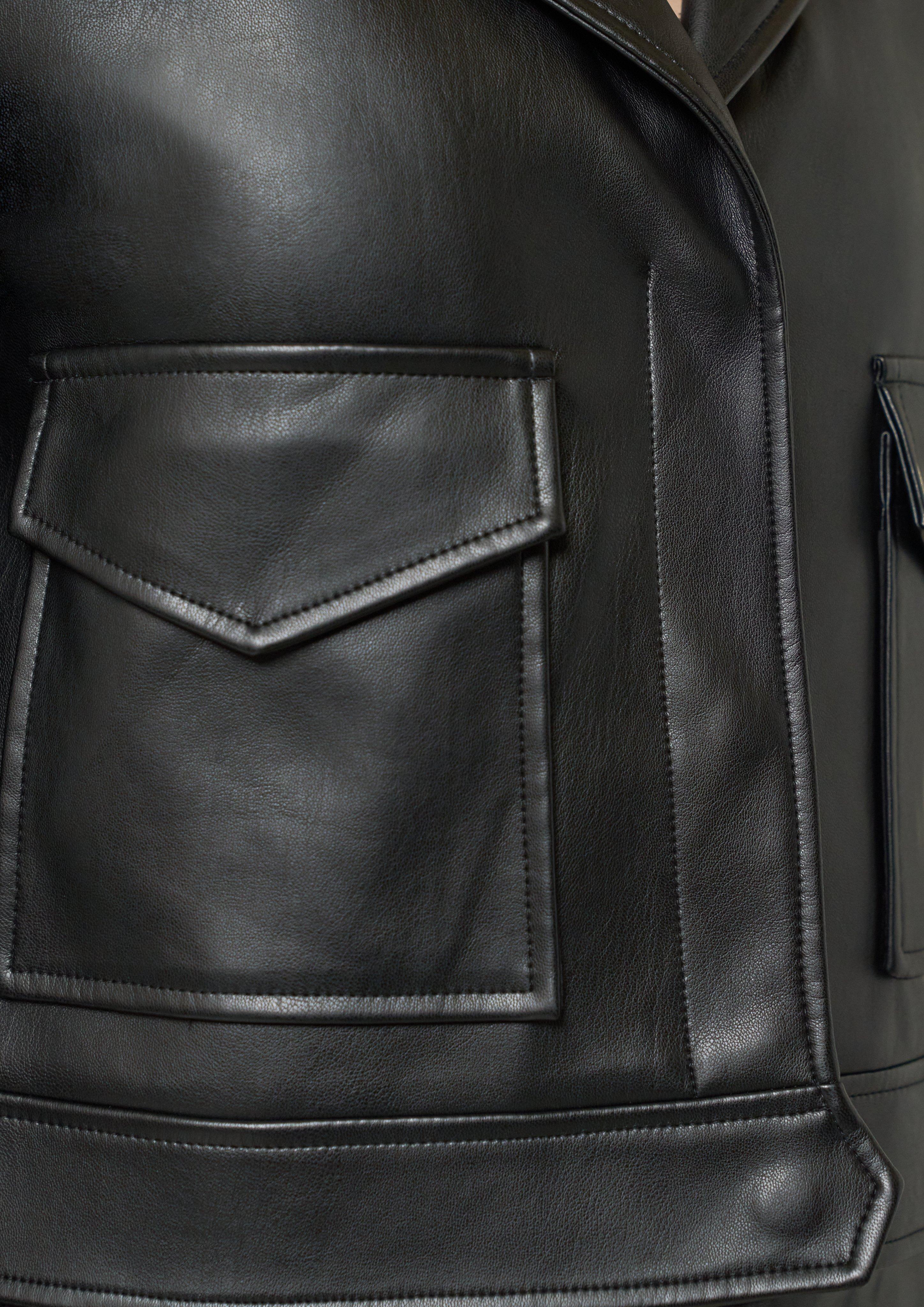 FAUX LEATHER MINIMAL ジャケット 新品未使用タグ付き
