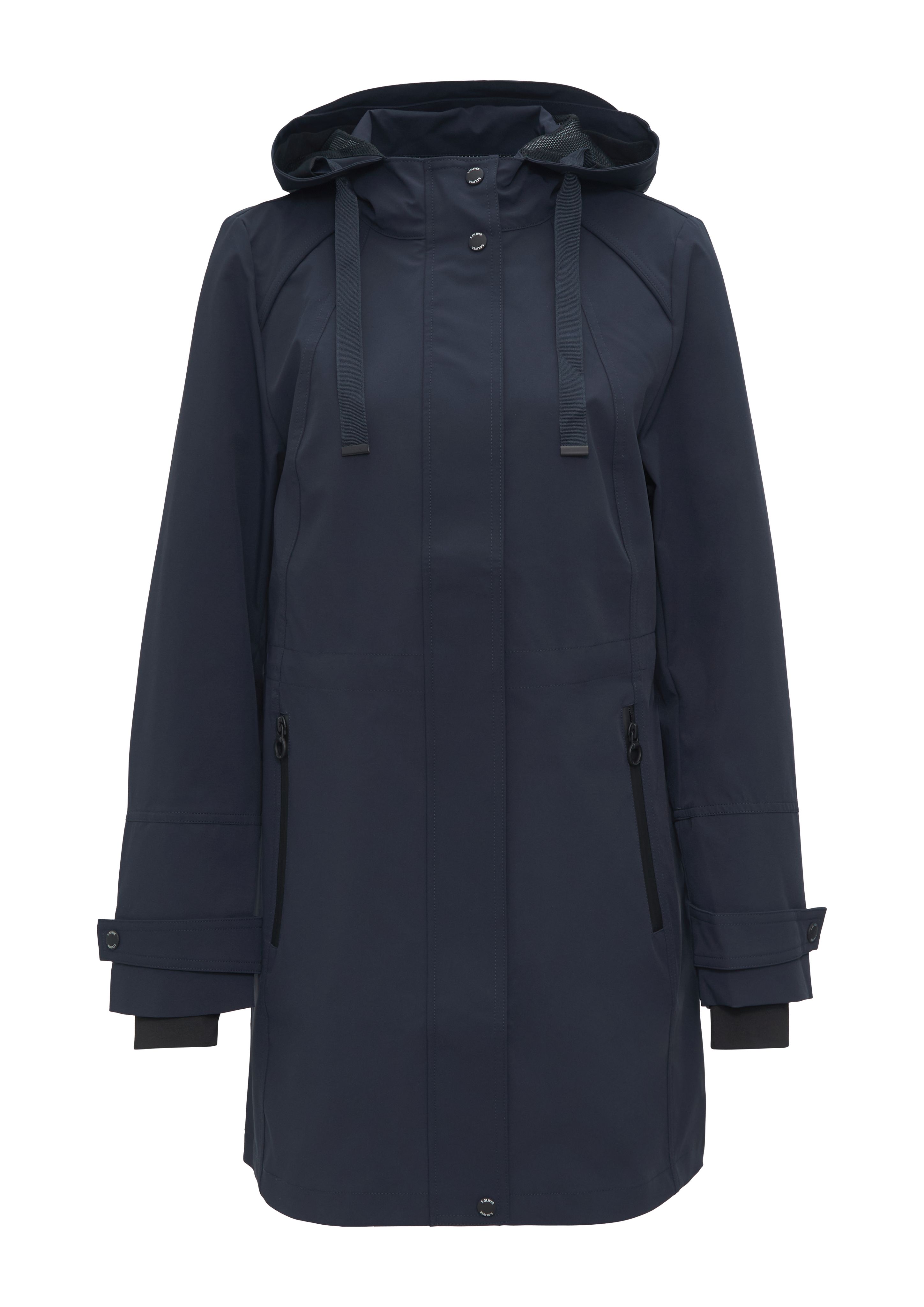Wasserabweisende Jacke mit Kapuze Blau
