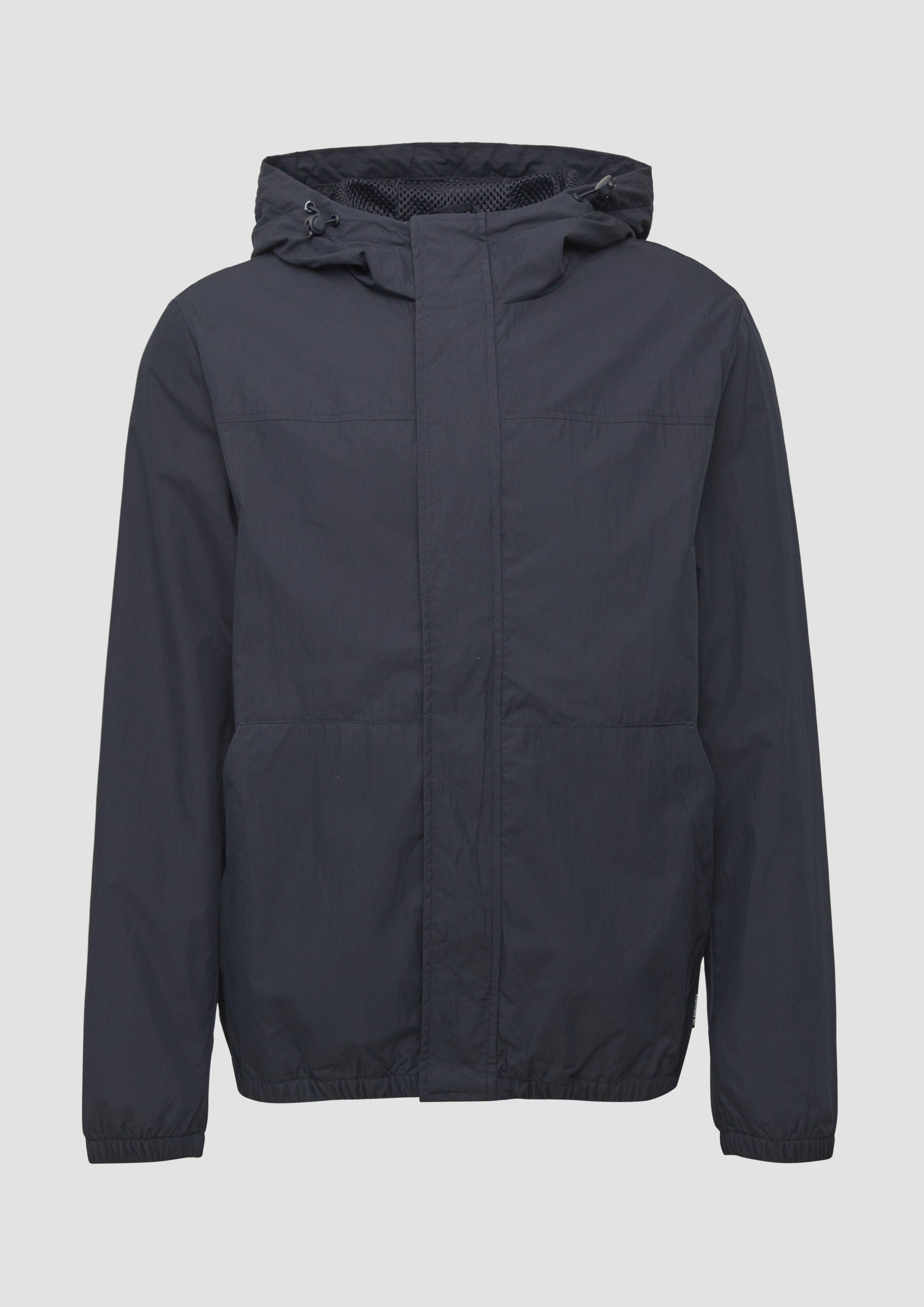 QS - Packable Windbreaker mit Kapuze, Herren, blau