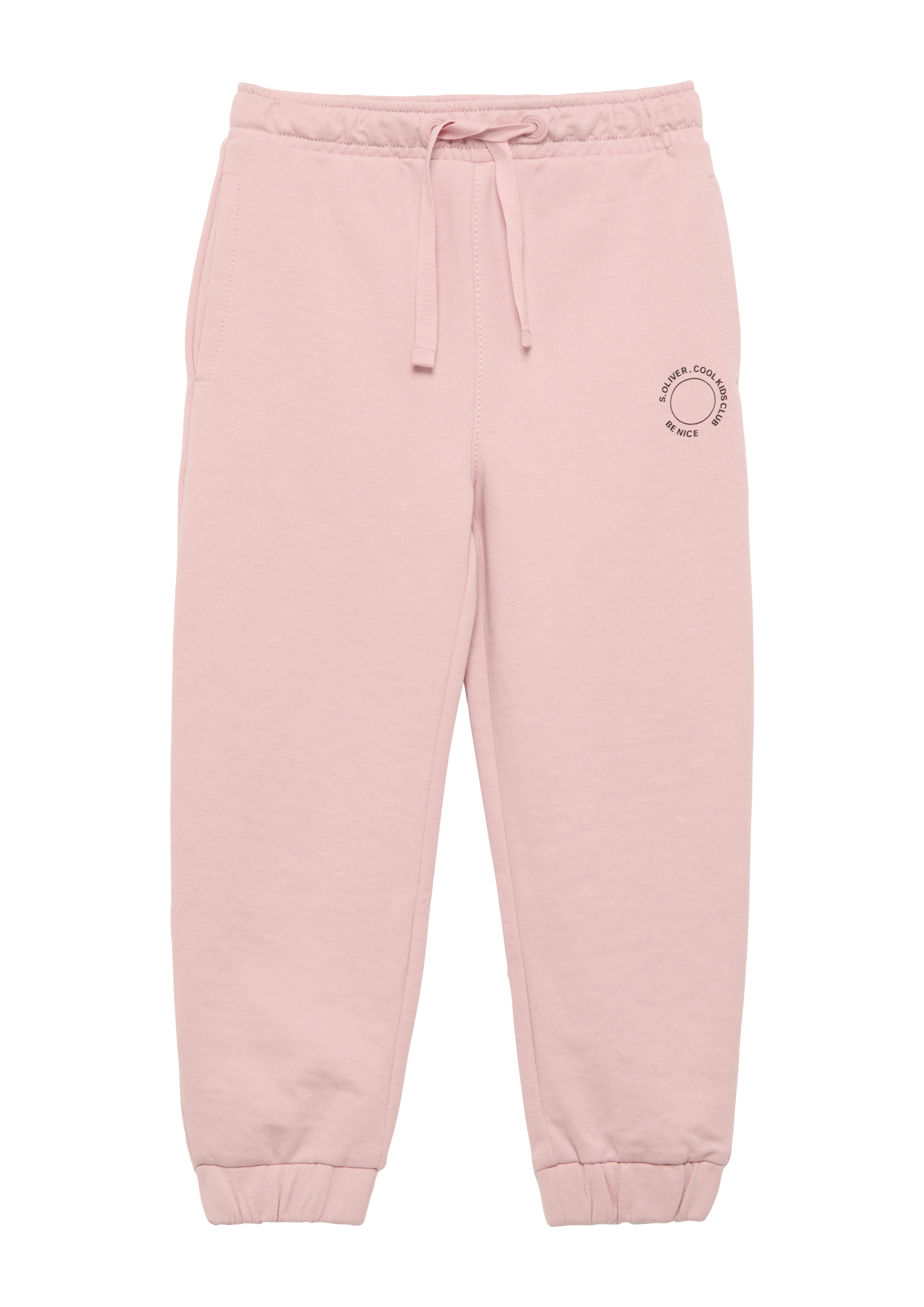 s.Oliver - Unisex Jogginghose aus Sweat mit kleinem Print-Detail, Kinder, Rosa