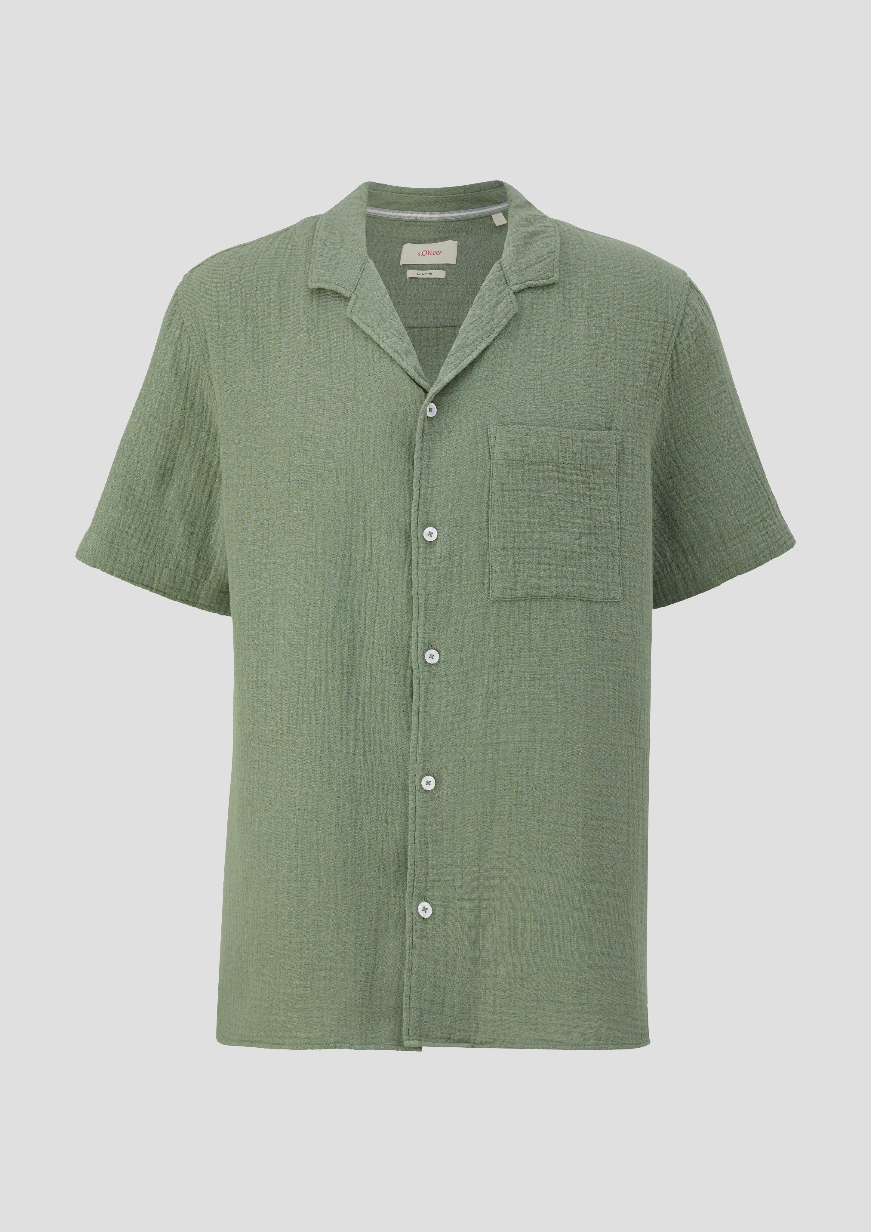 s.Oliver Luftiges Resorthemd aus Musselin