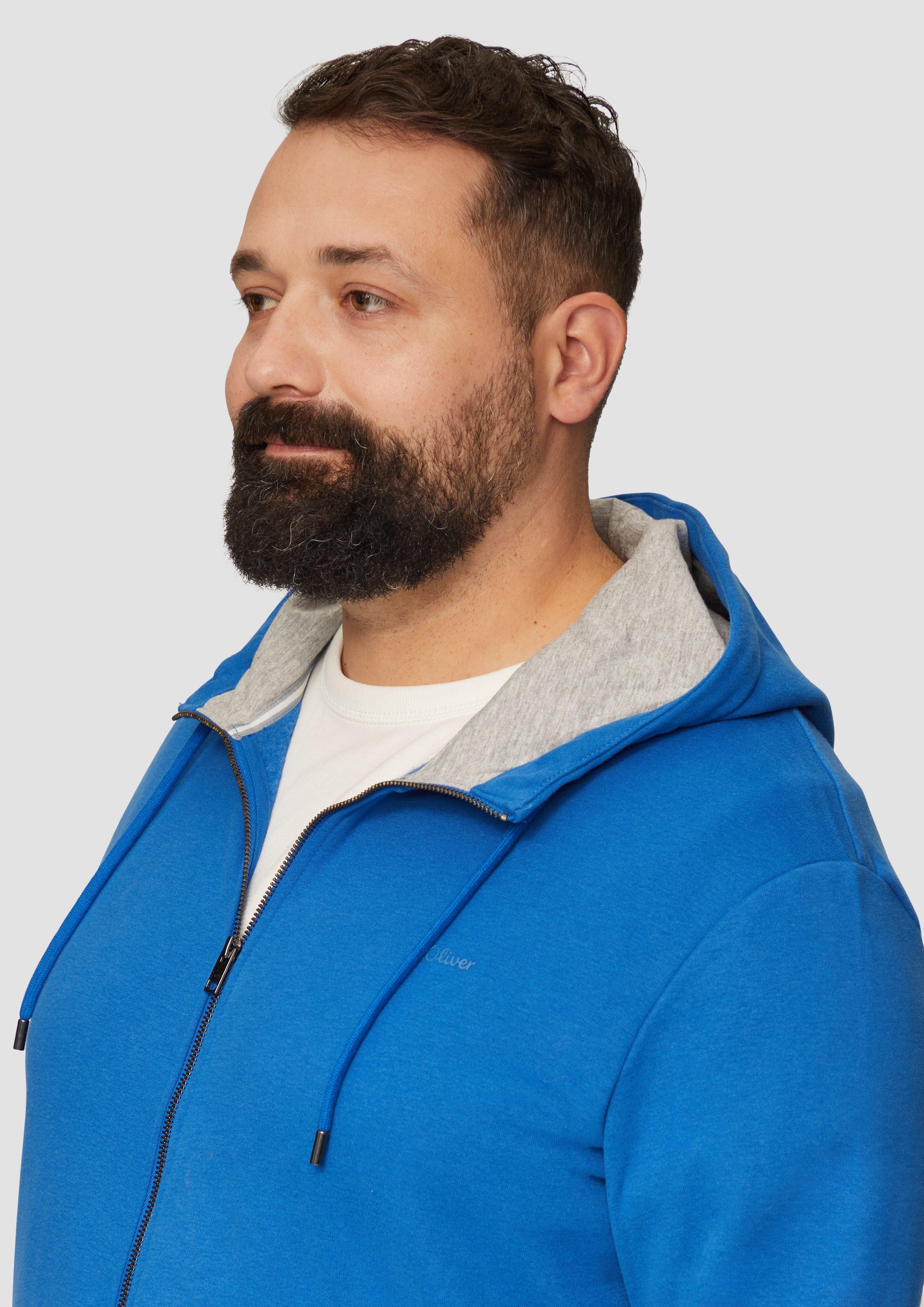 Sweatshirt jas in 5534 & 7211