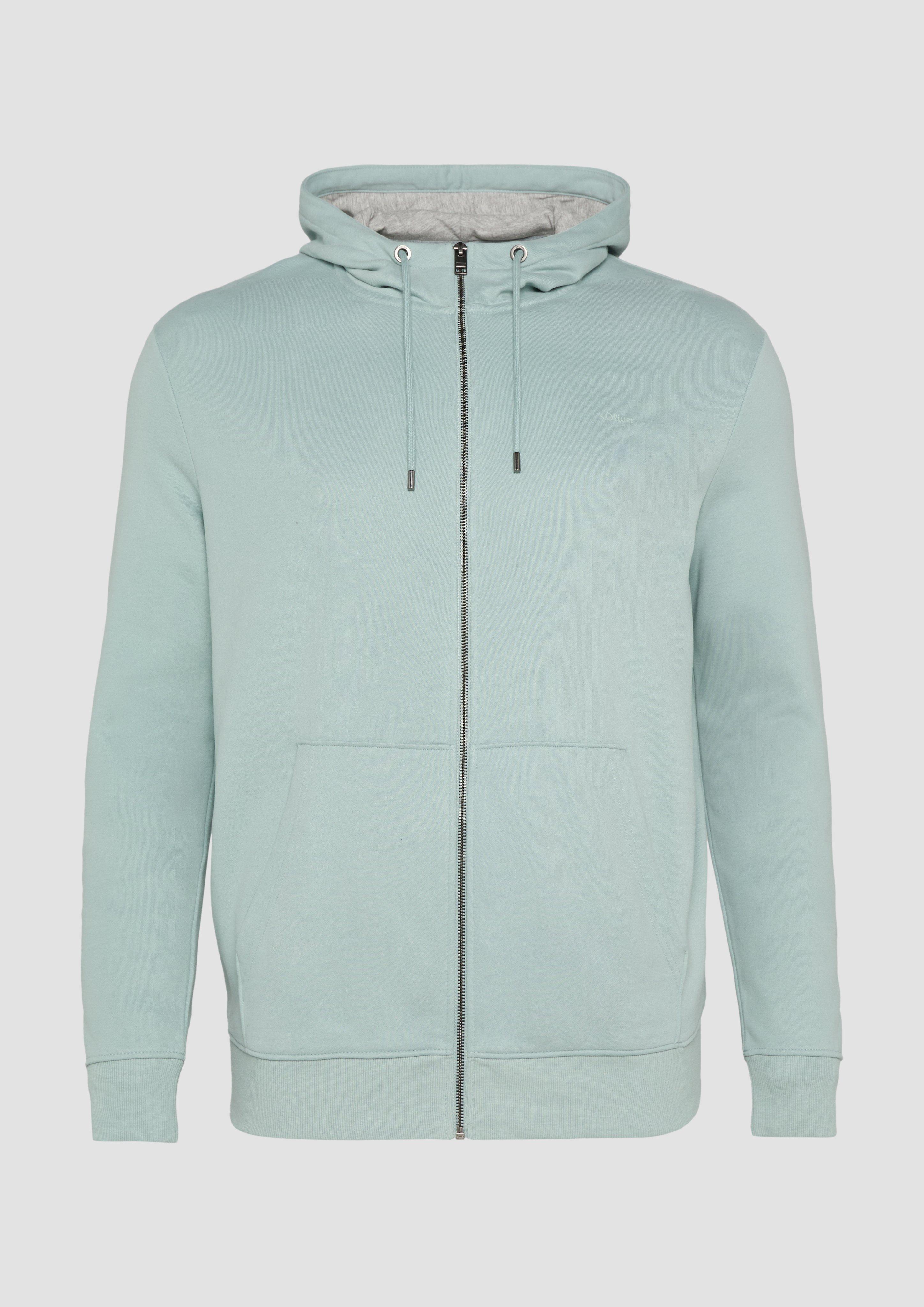 s.Oliver - Hoodie mit s.Oliver Print, Herren, grün