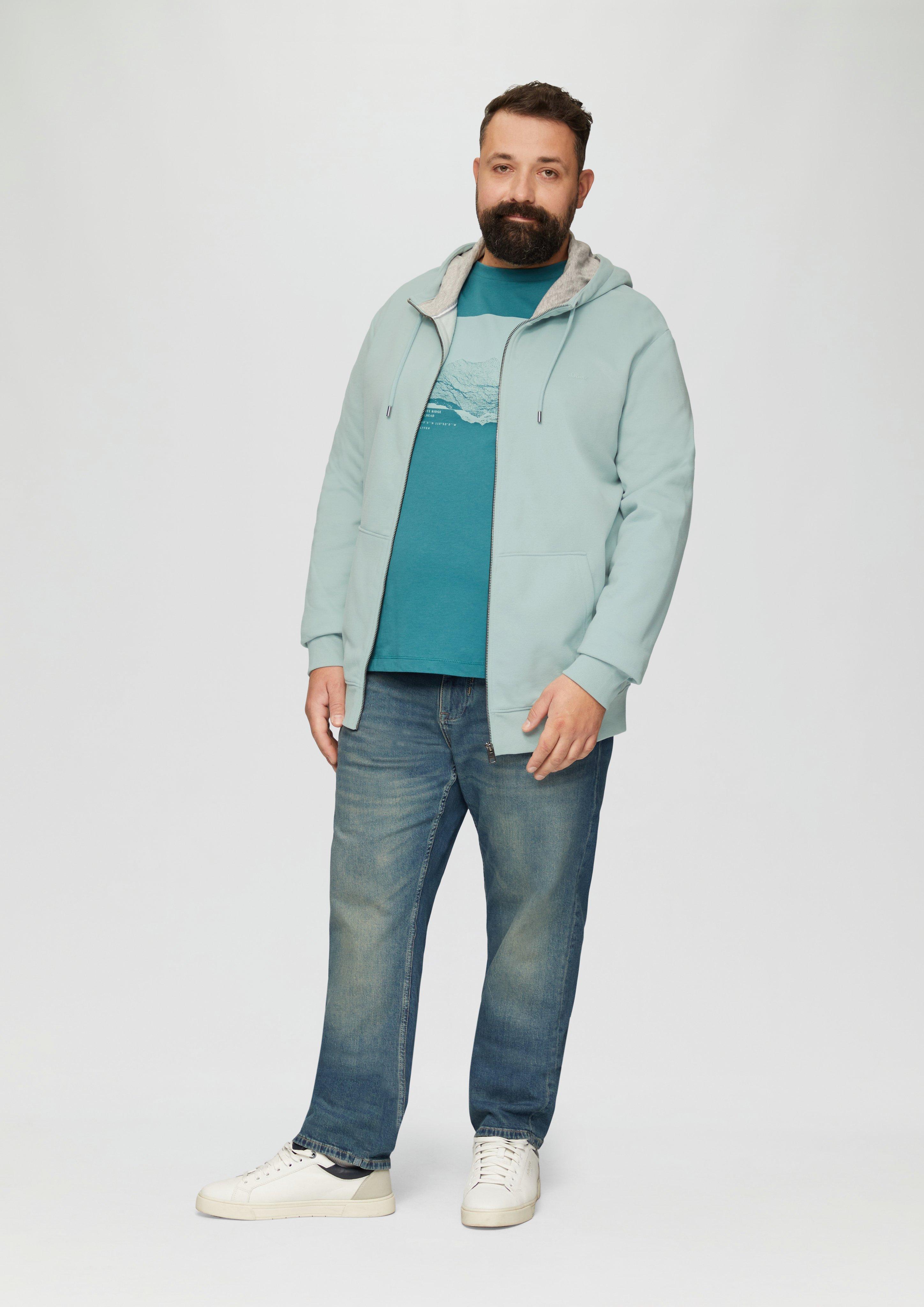 Sweatshirt Jacke in 7211 & 5534