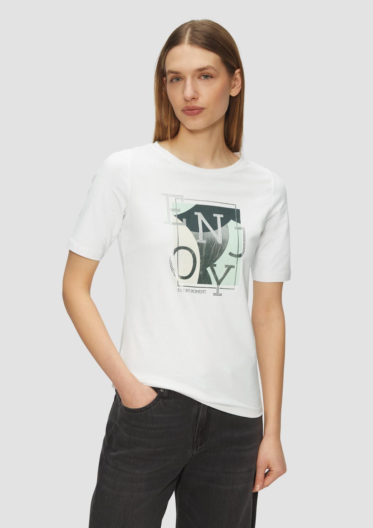 Tシャツ・カットソー T-shirt With Front Print COMBINED PRINT T-SHIRT - White | ZARA United States